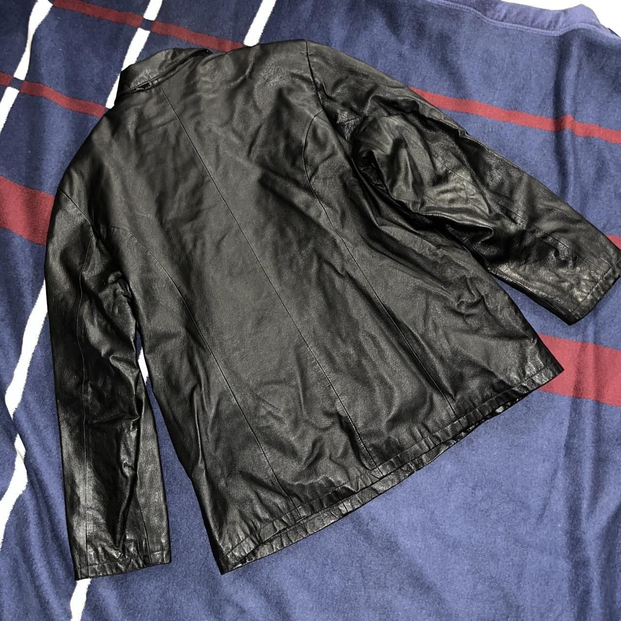 Other Dimensions New York classic black genuine leather jacket Size XL / US 12-14 / IT 48-50 - 3 Thumbnail