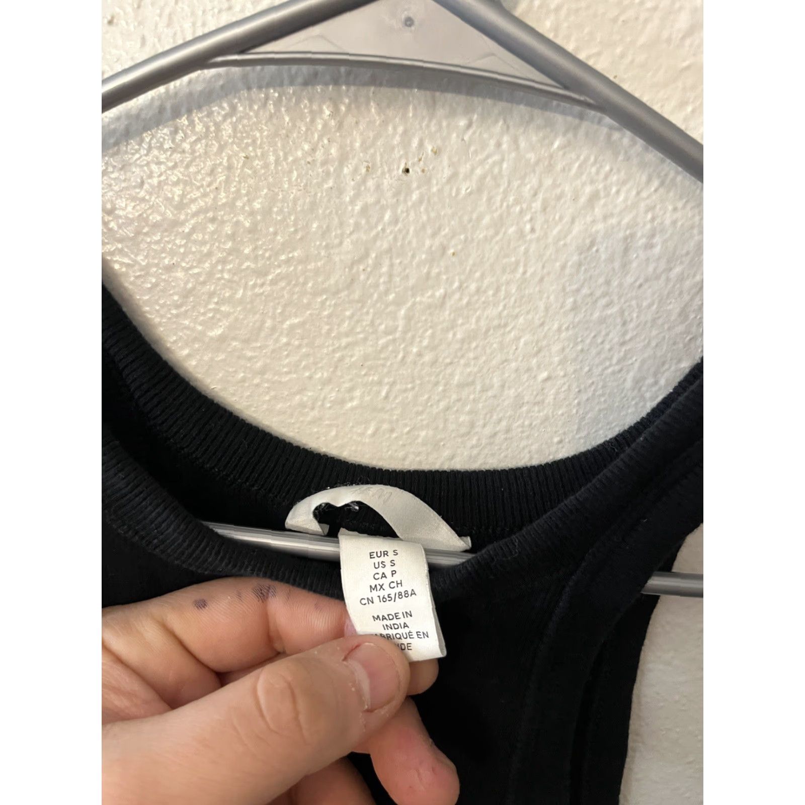 H&M H&M Tank Women Black Solid Cotton Modal Shirt Tank Sleeveless Camisole S Small Womens Size S / US 4 / IT 40 - 3 Thumbnail