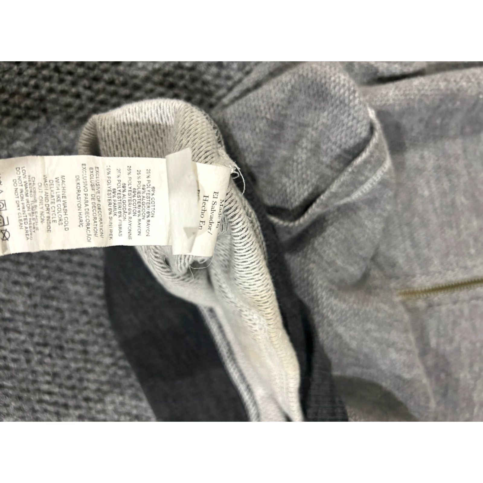 Original Penguin Original Penguin Hoodie Mens XL Gray Full Zip Sweatshirt Long Sleeve Knit Logo Size US XL / EU 56 / 4 - 5 Thumbnail