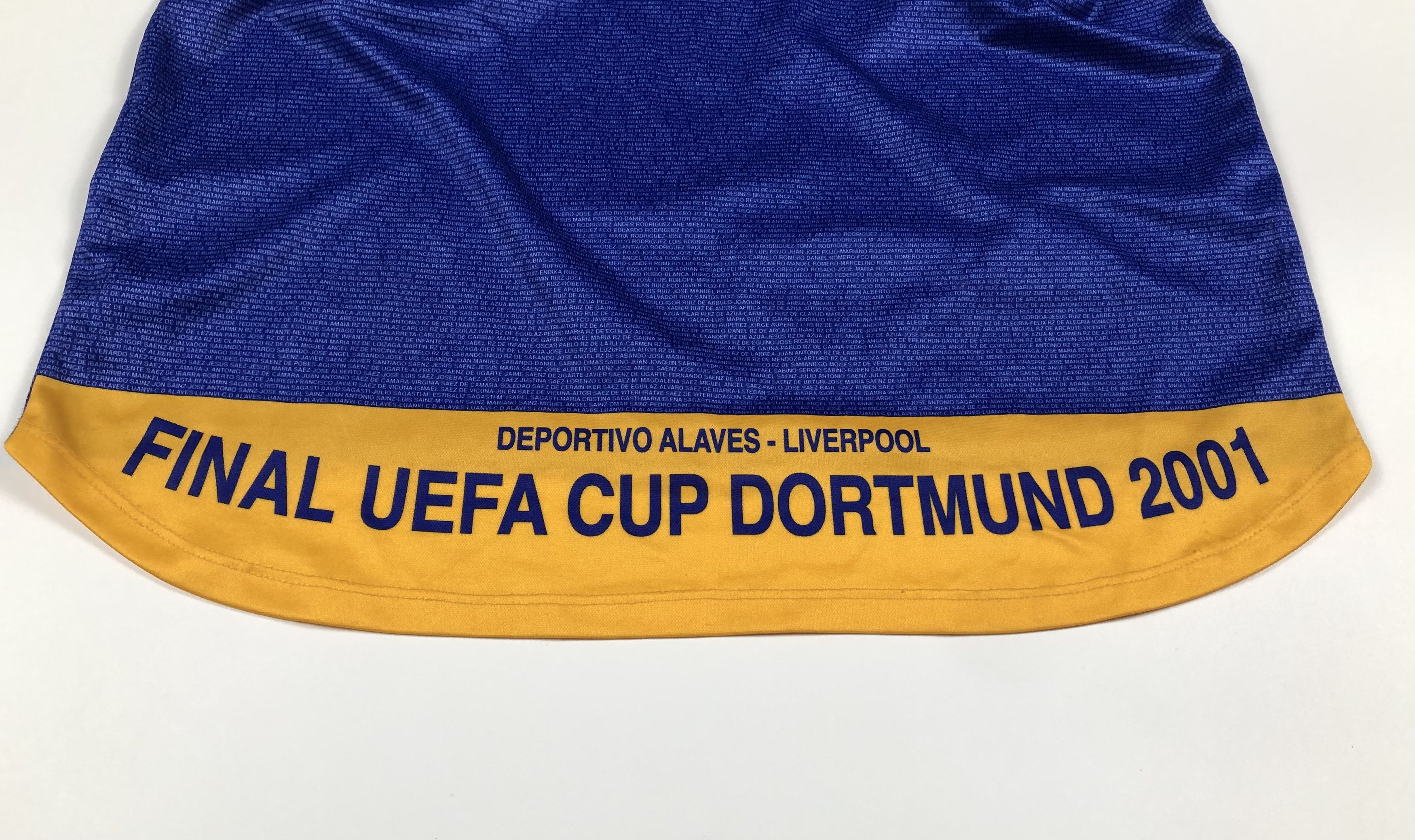 Other Luanvi Deportivo Alaves UEFA Cup Final 2001 Soccer Jersey Size US XL / EU 56 / 4 - 4 Thumbnail