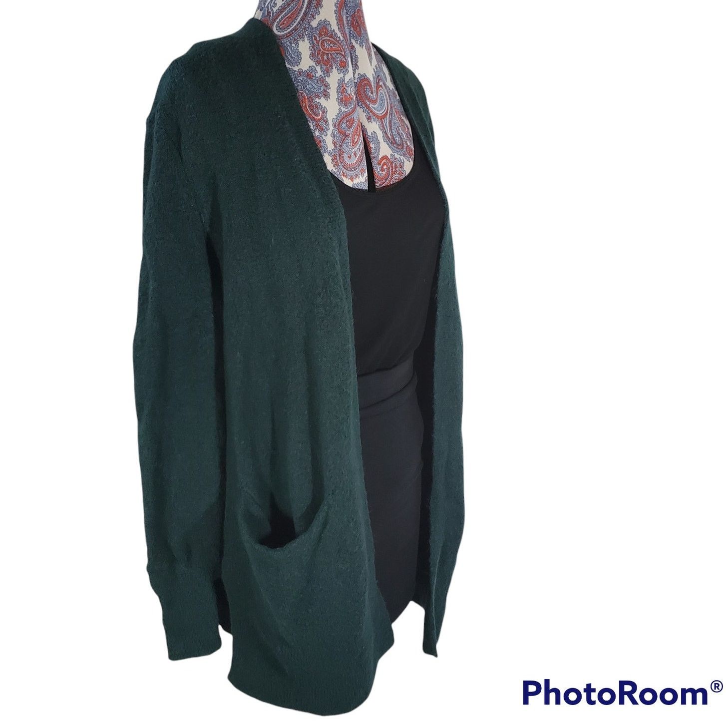 Madewell Madewell | Green, Wool Blend, Cardigan | Size XS Size XS / US 0-2 / IT 36-38 - 2 Thumbnail