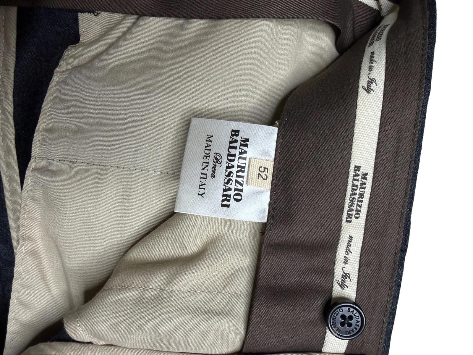 Maurizio Baldassari Maurizio Baldassari Brera Wool Cargo Trousers Grey 52 Size US 33 - 7 Thumbnail