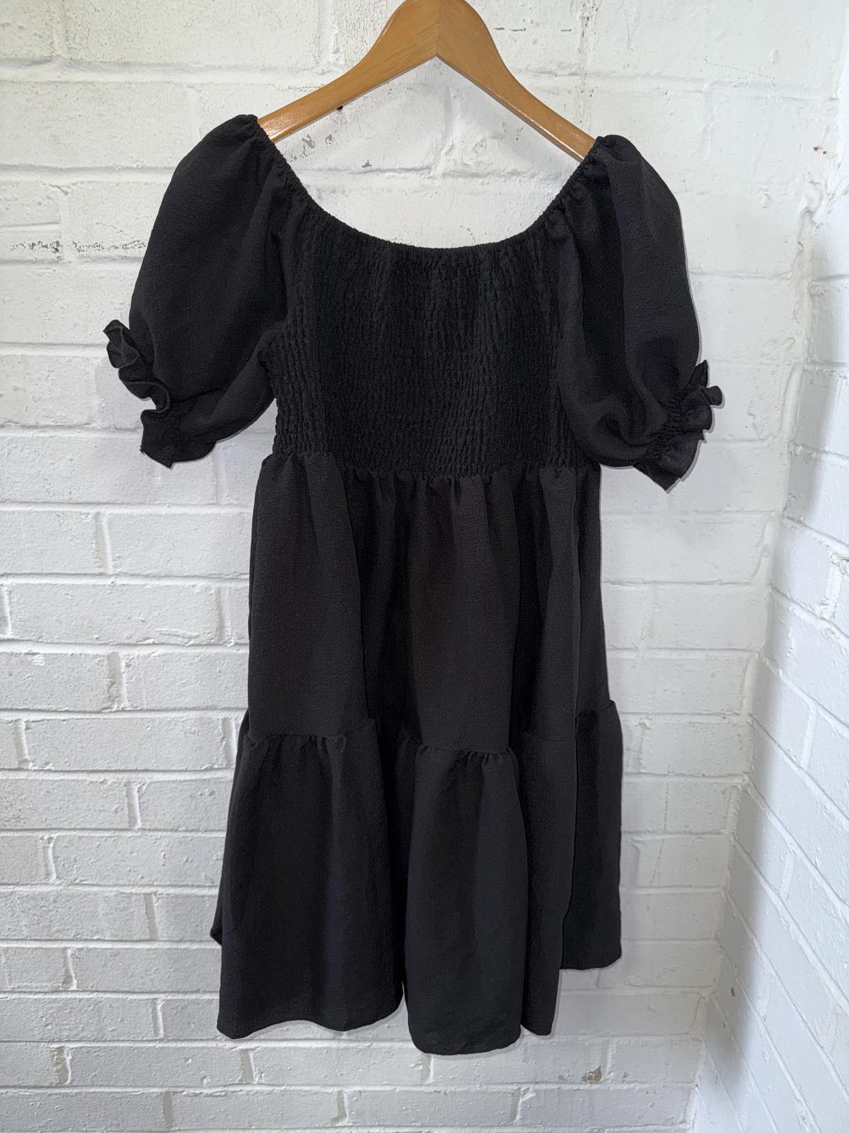 Designer Chic Black Puff Sleeve Dress Size 3XL / US 20-22 - 4 Thumbnail