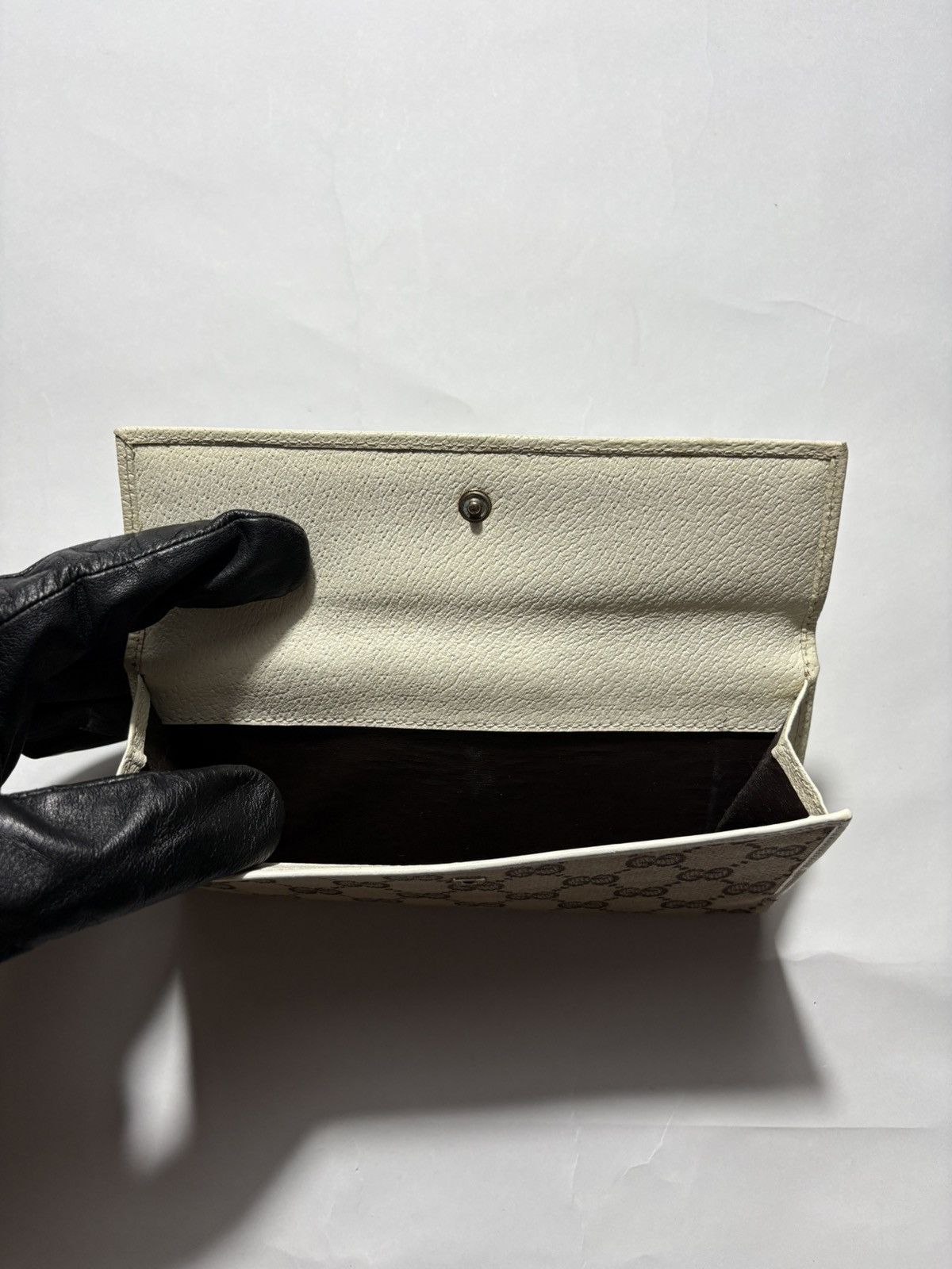 Gucci GUCCI BROWN GG CANVAS ABBEY D- RING LONG WALLET Size ONE SIZE - 8 Thumbnail