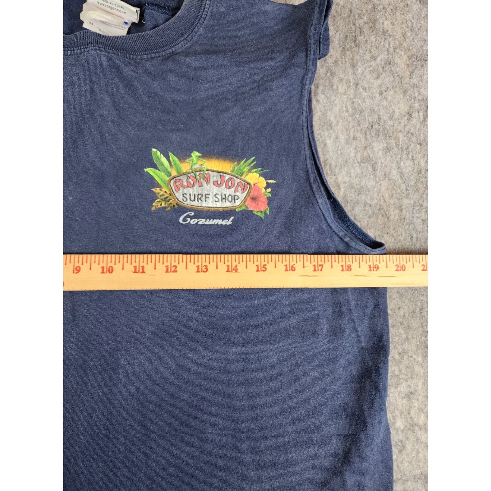 Ron Jon Surf Shop VINTAGE Ron Jon Surf Shop Cozumel Mexico Double-Sided Sleeveless Muscle Shirt M Blue Unisex Adults 90s Beach Size US M / EU 48-50 / 2 - 7 Thumbnail