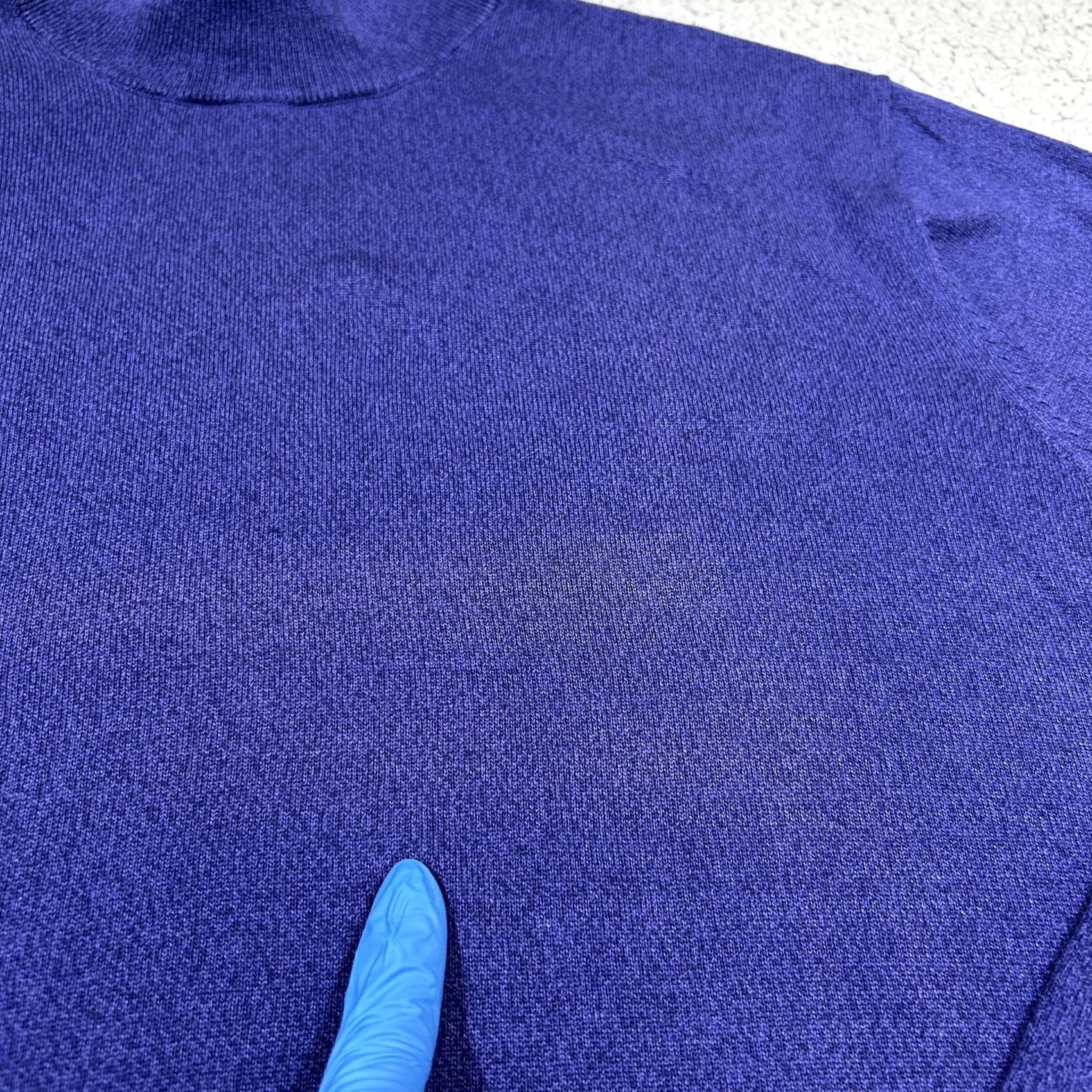 Jos. A. Bank Jos. A Bank Signature Collection Men's L Royal Blue Mock Neck 100% Silk Sweater Size US L / EU 52-54 / 3 - 4 Thumbnail