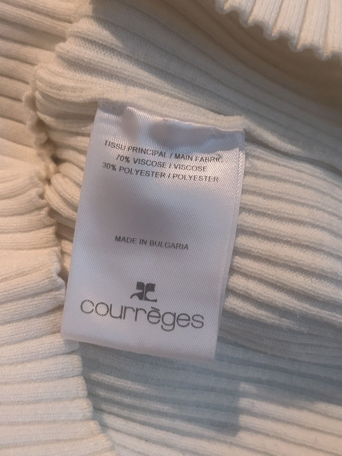 Courreges 2023 Ribbed Knit Turtleneck Knit Size US L / EU 52-54 / 3 - 6 Thumbnail