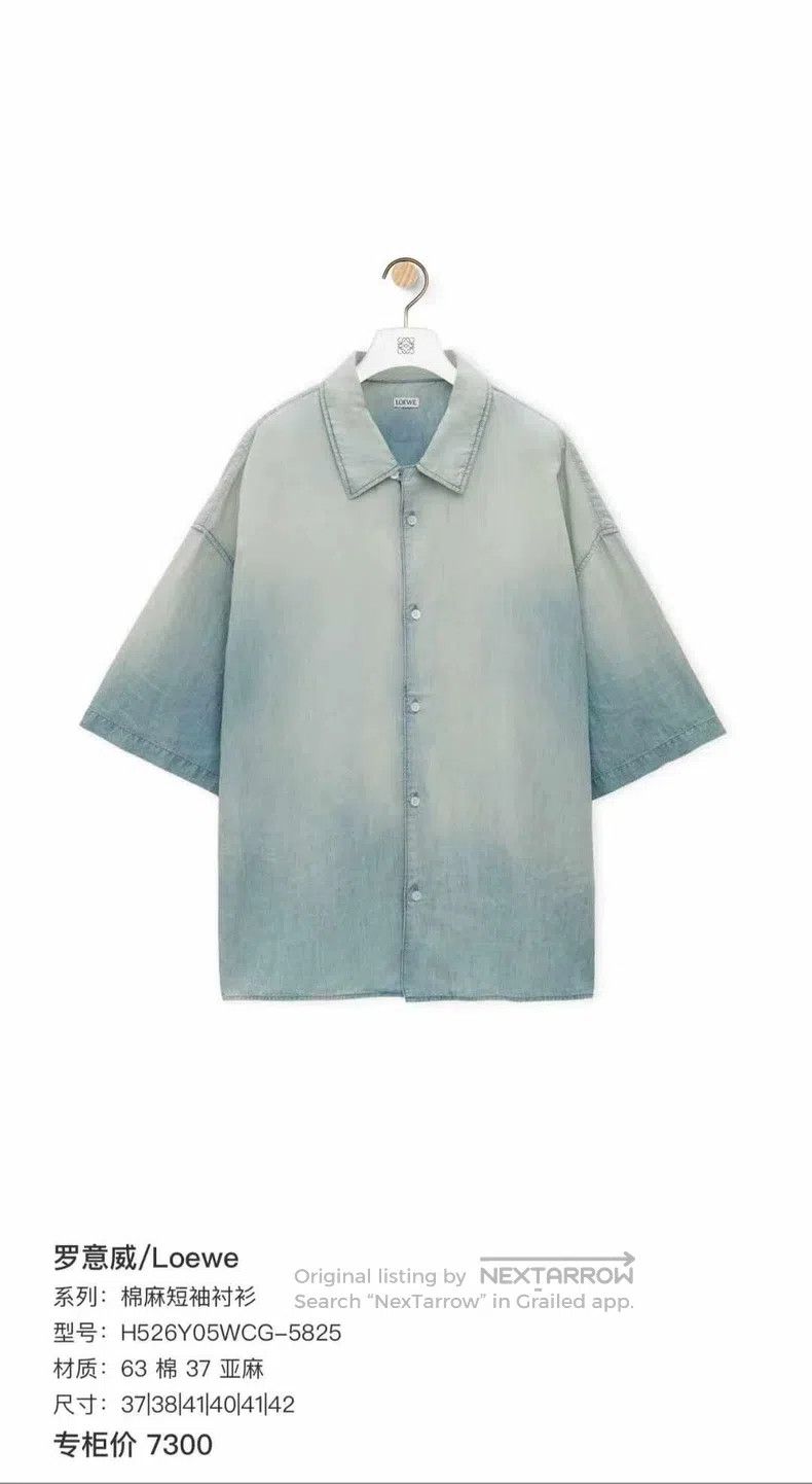 Loewe Loewe size 41 Button-down Shirt with Vintage Back Leather L Size US L / EU 52-54 / 3 - 6 Thumbnail