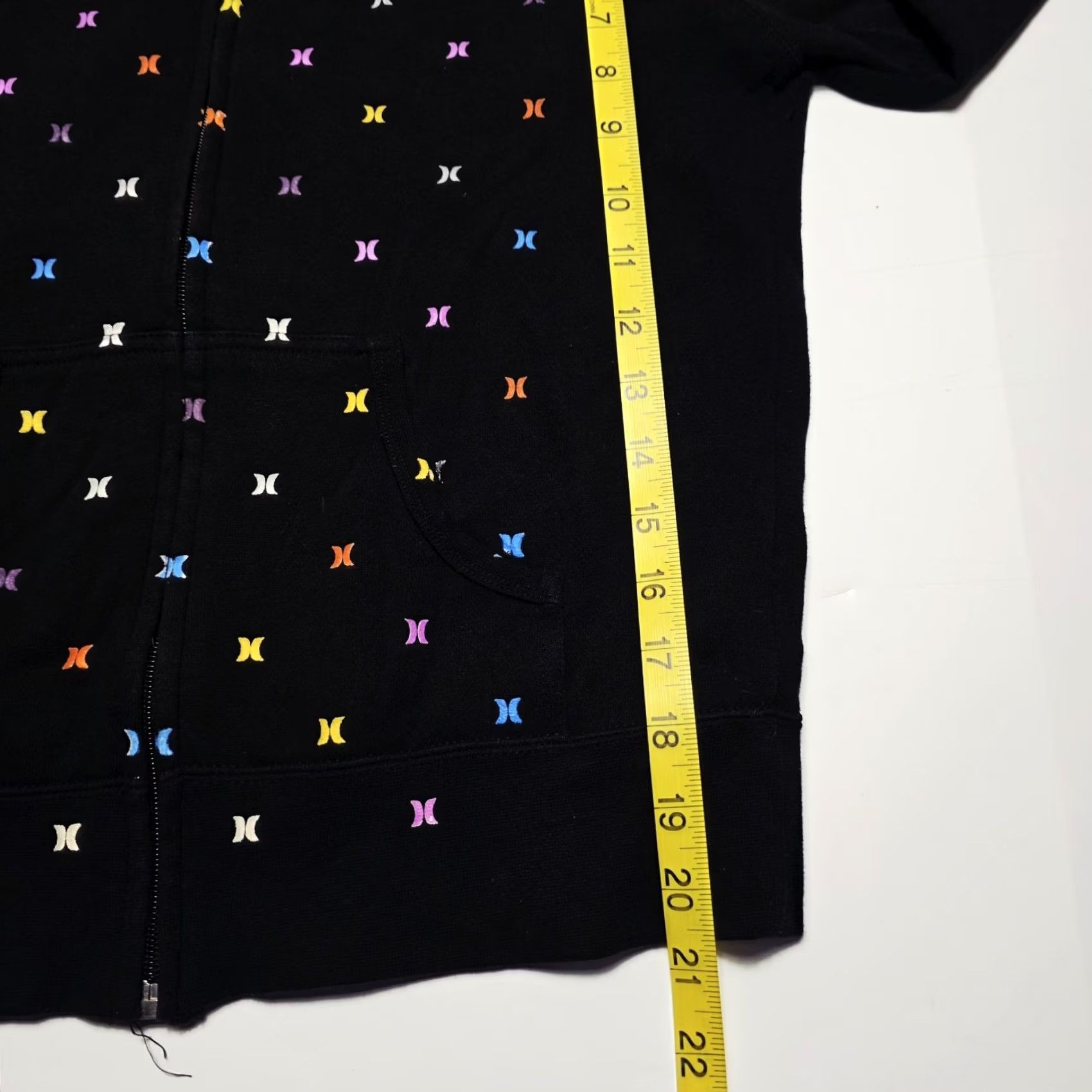 Hurley Hurley Worldwide Hoodie Women S Sweatshirt Black Aop Graphic Full-Zip Size S / US 4 / IT 40 - 5 Thumbnail