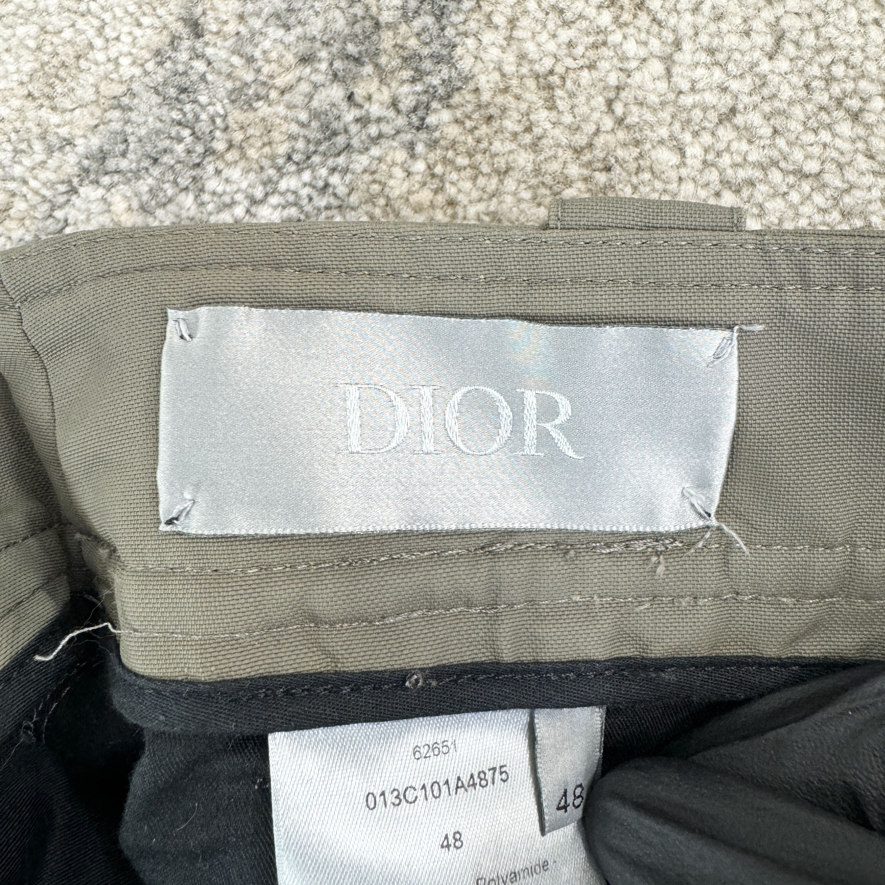 Dior Dior Multi Pocket Cargo Pants In Olive Green RRP £850 Size US 32 / EU 48 - 10 Thumbnail