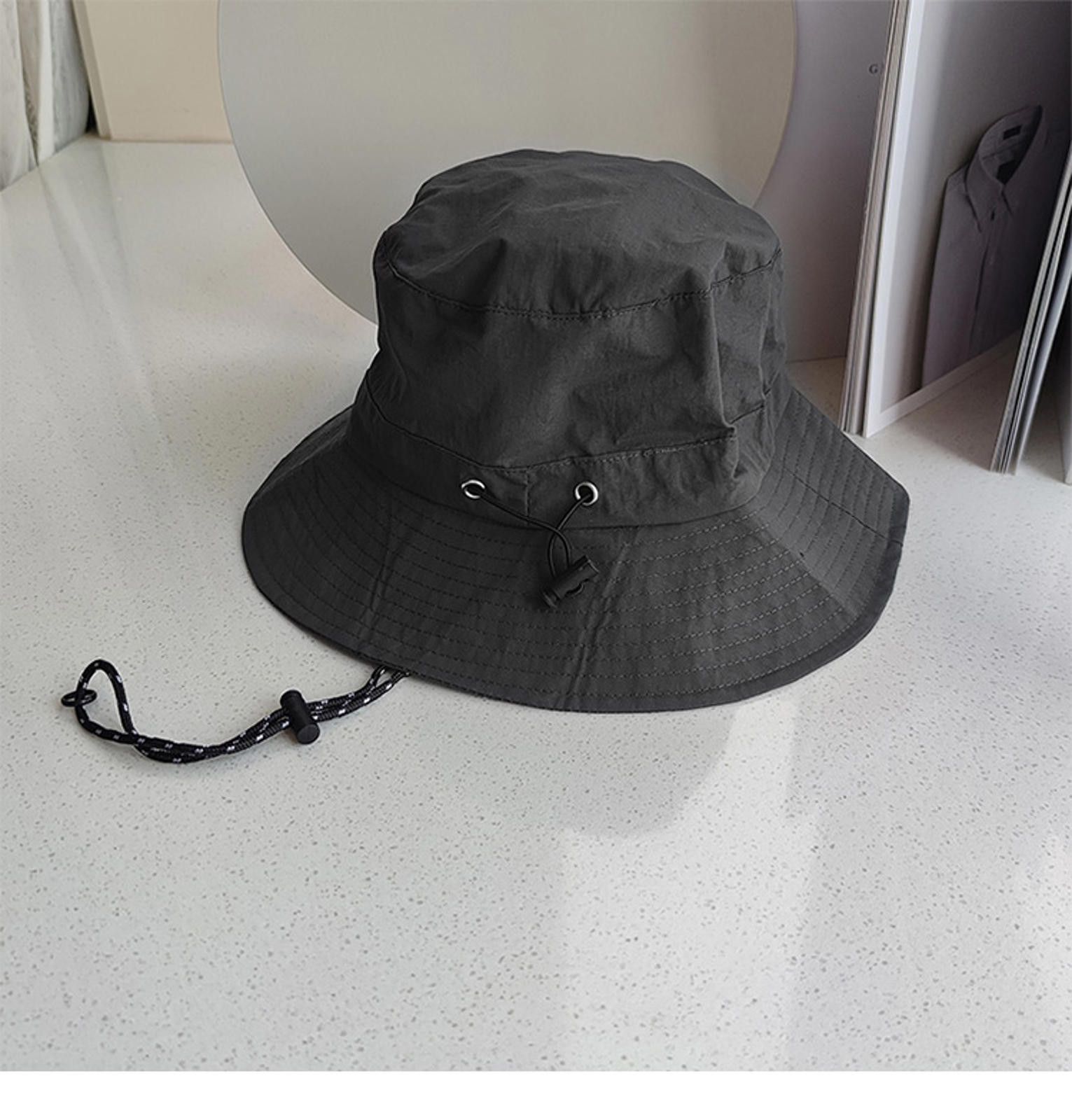 Other Outdoor Black Bucket Hat with Adjustable Strap Size ONE SIZE - 2 Thumbnail