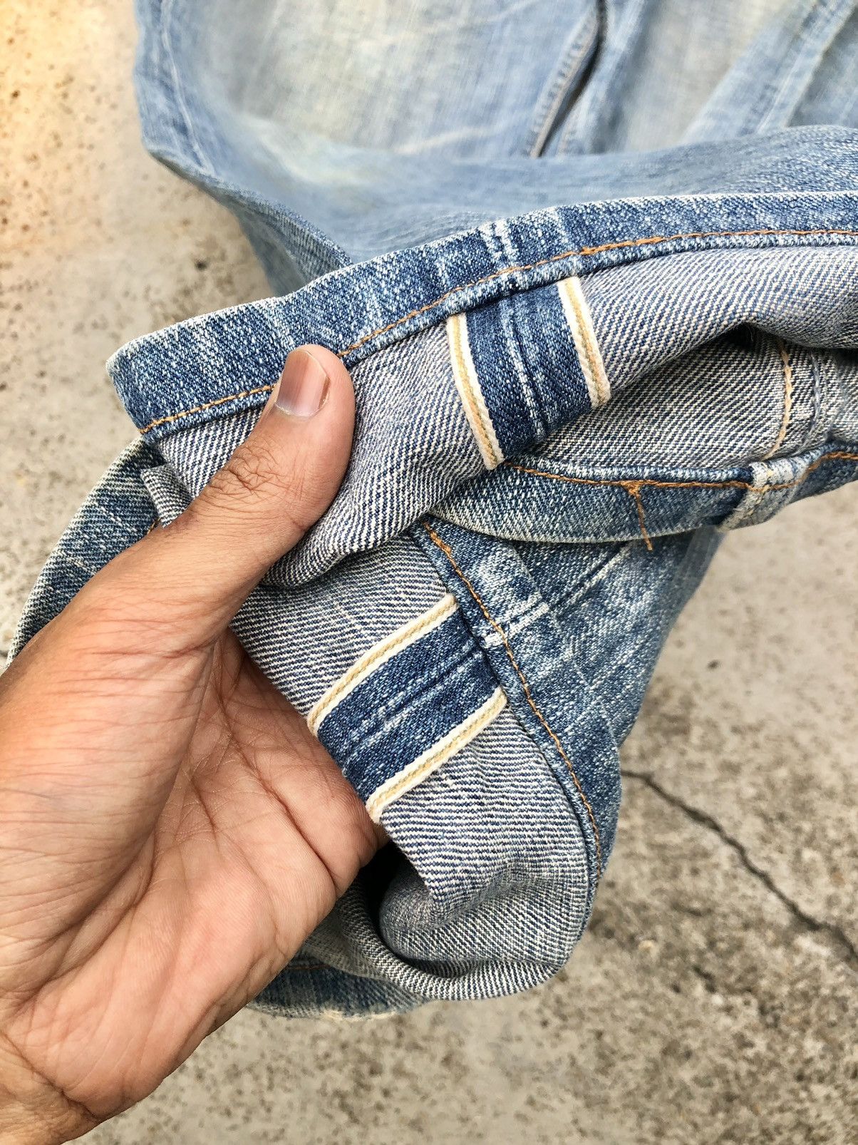 Vintage VINTAGE WRANGLER BLUE BELL SELVEDGE DENIM Size US 31 - 4 Thumbnail