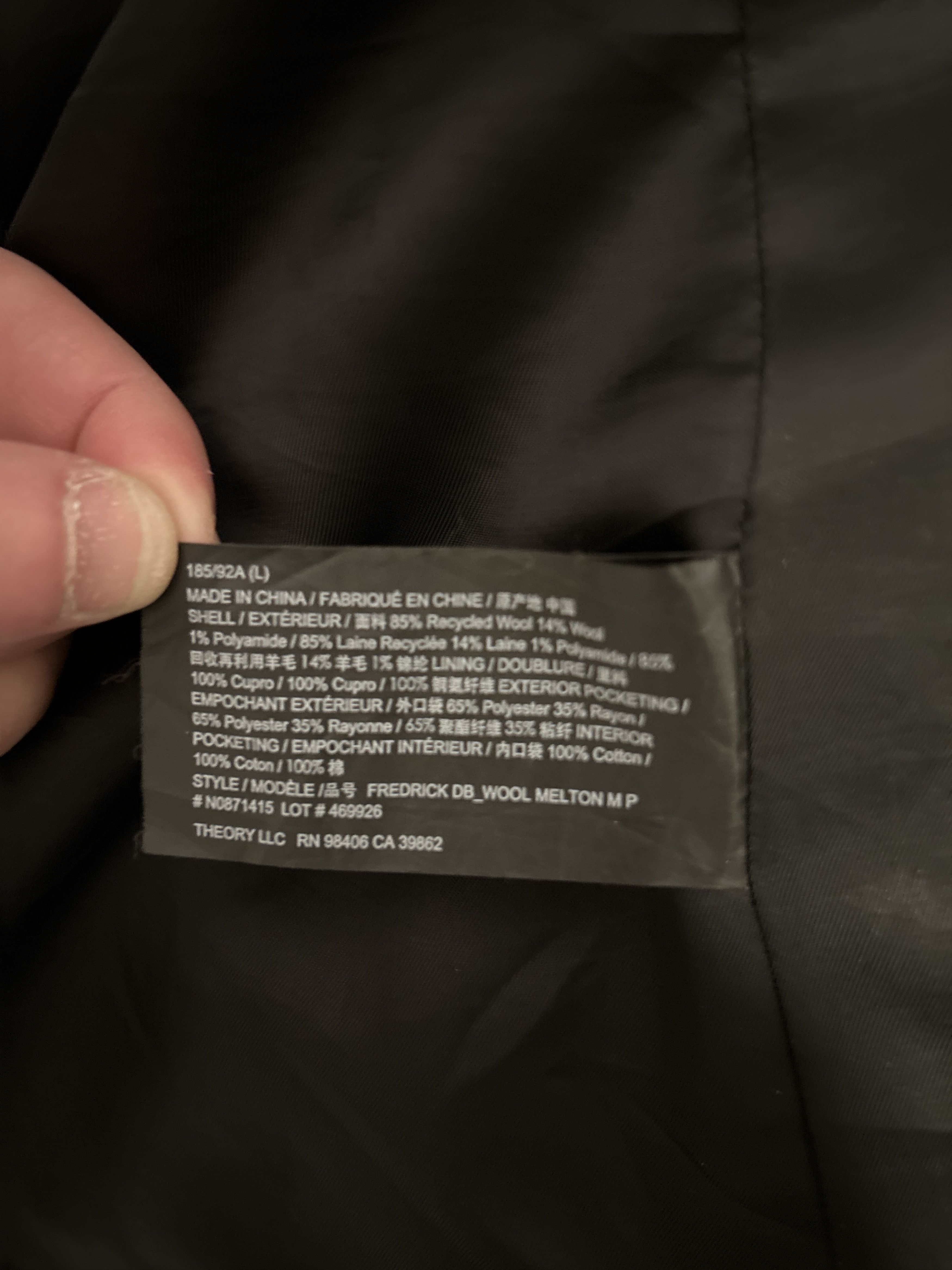 Theory Theory Peacoat in Baltic Navy, size L Size US L / EU 52-54 / 3 - 5 Thumbnail