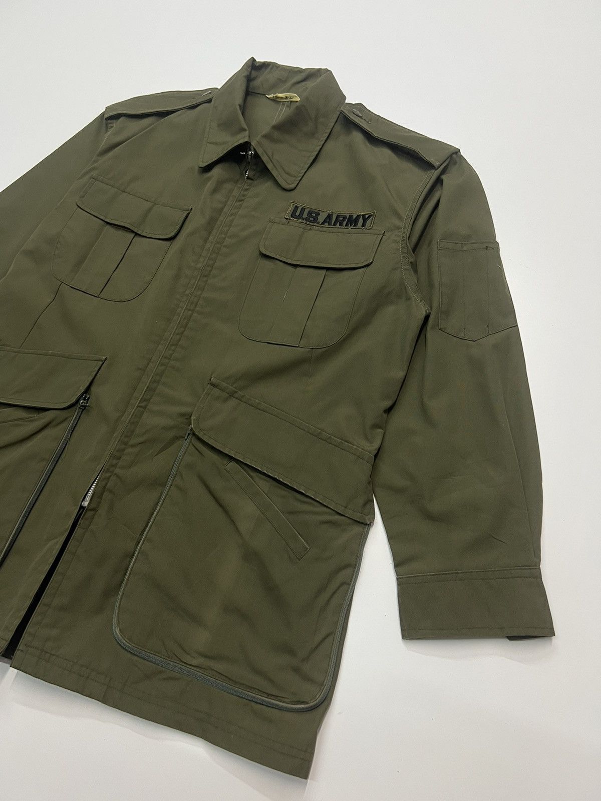 Vintage VINTAGE US ARMY ZIPPER JACKET Size US L / EU 52-54 / 3 - 4 Thumbnail
