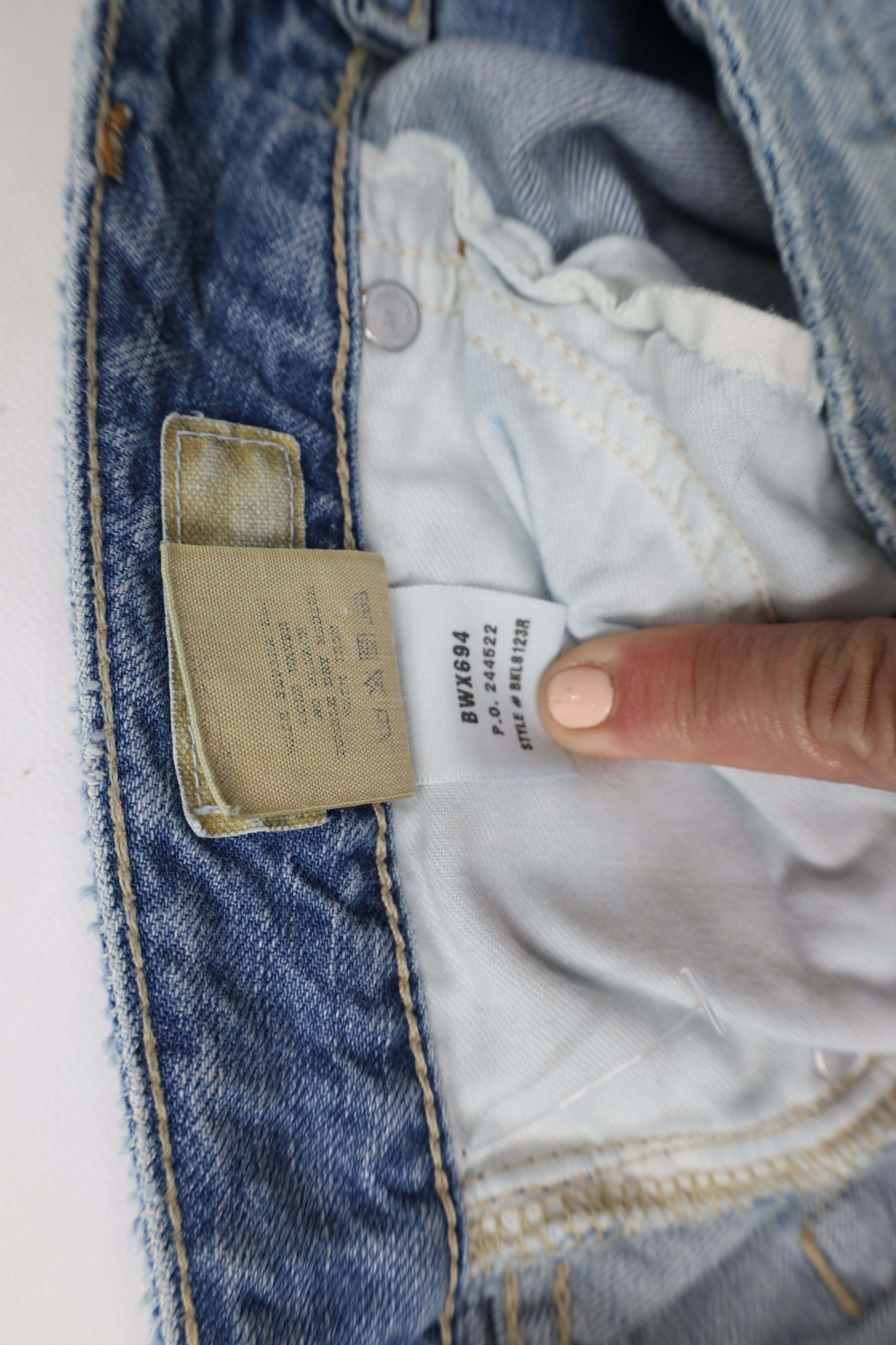 Vintage New Buckle BKE Star Thick Stitch Flared Bell Bottoms Jeans Size 29" - 10 Thumbnail