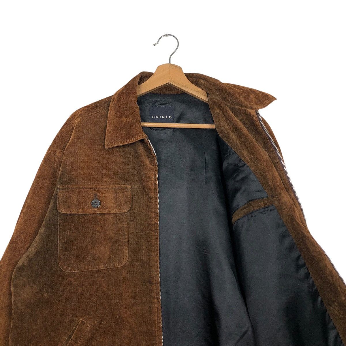 Japanese Brand 📌Rich Brown Vintage Zipper Chore Jacket Uniqlo Issey Miyake Size US M / EU 48-50 / 2 - 13 Thumbnail