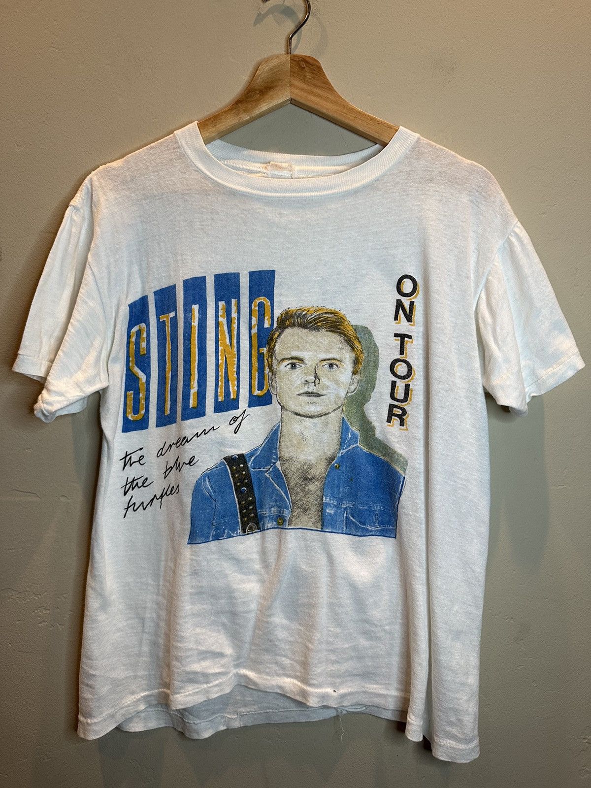 *RARE* Vintage 1985 Sting Dream of Blue Turtles Tour T-Shirt