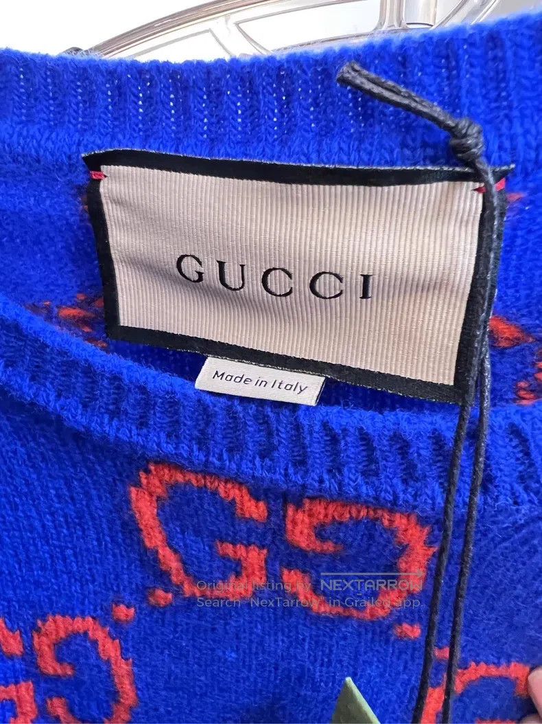 Gucci Gucci Double G old flower pullover wool sweater Size US S / EU 44-46 / 1 - 5 Thumbnail