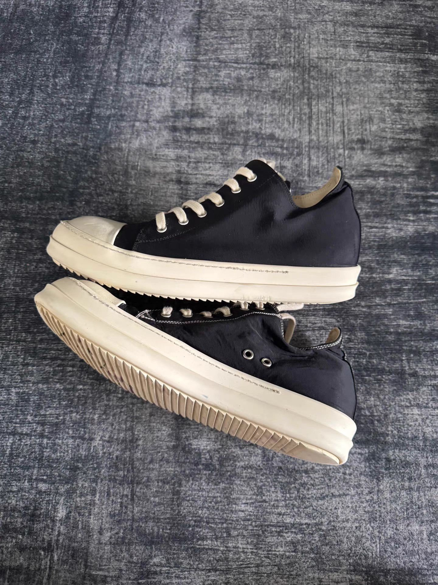 Rick Owens rick owens DRKSHDW New Satin Low Top Turbo Cyclops Size US 11 / EU 44 - 5 Thumbnail