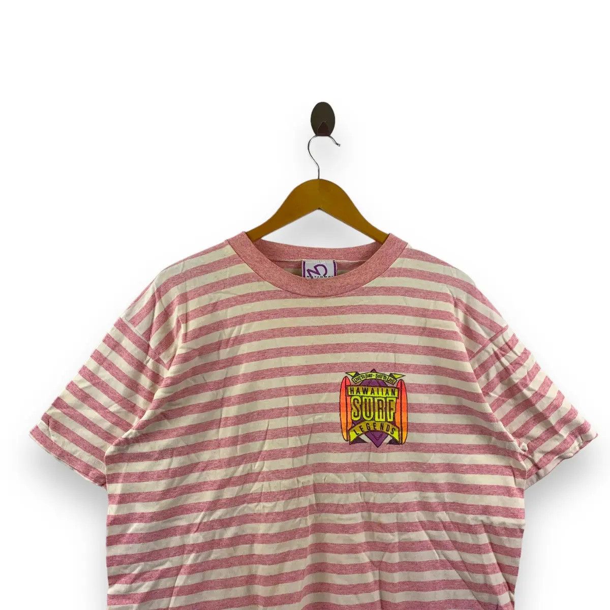 Vintage Vintage 90’ HAWAIIAN SURF LEGENDS Eagle Tee Shirt Size US L / EU 52-54 / 3 - 3 Thumbnail