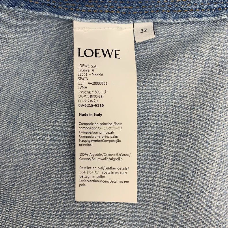 Loewe Loewe Blue logo leather card cotton collar single row of b Size XS / US 0-2 / IT 36-38 - 6 Thumbnail