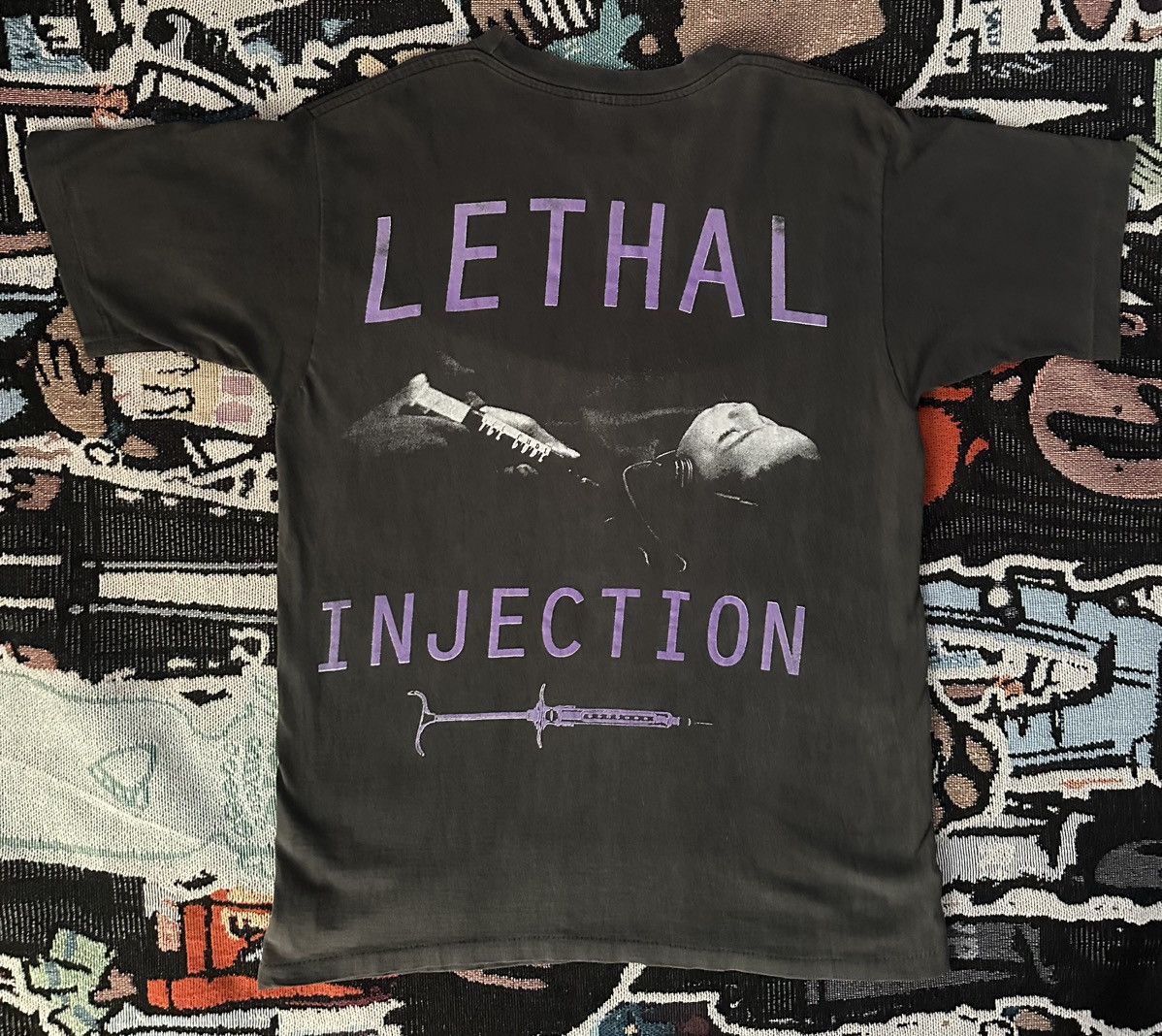 Vintage Vintage Ice Cube Lethal Injection NWA Rap Tee Size US XL / EU 56 / 4 - 1 Thumbnail