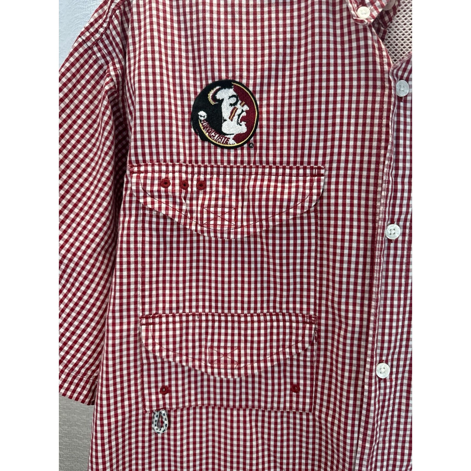 Columbia Florida State Seminoles Columbia PFG Red Gingham Men’s XL Size US XL / EU 56 / 4 - 3 Thumbnail