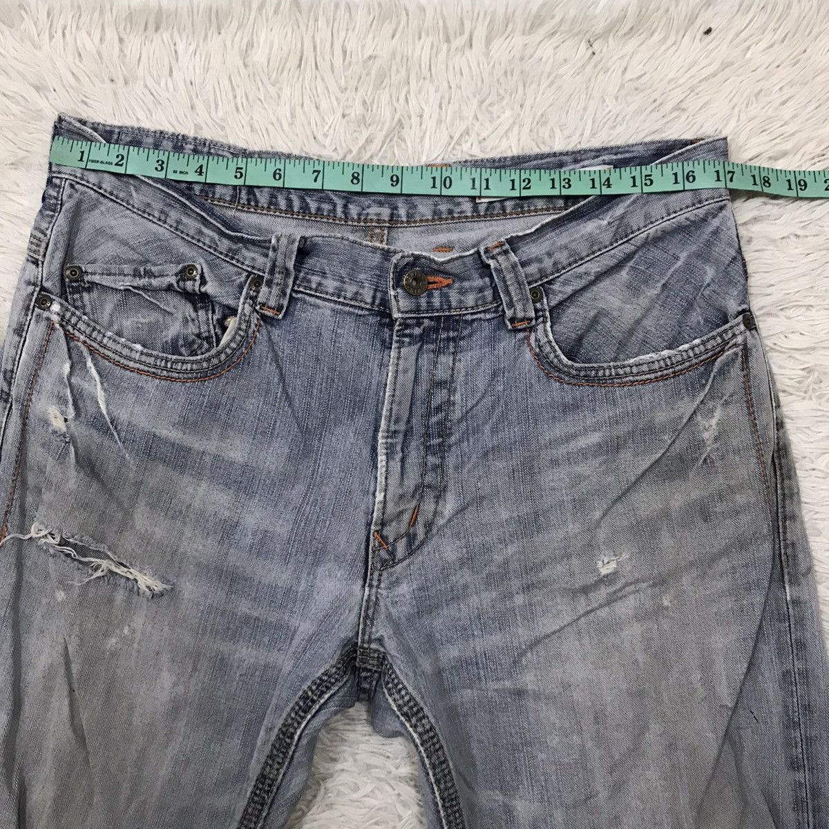 Edwin Vintage Edwin XU-S Distressed Design Jeans Size US 34 / EU 50 - 17 Thumbnail