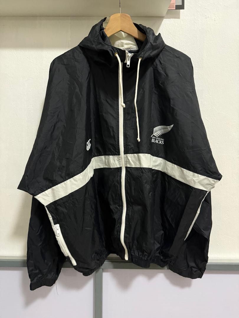 All Blacks × Canterbury of New Zealand × Vintage Canterbury All Black Windbreaker Big Logo ( big size ) Size US M / EU 48-50 / 2 - 2 Thumbnail