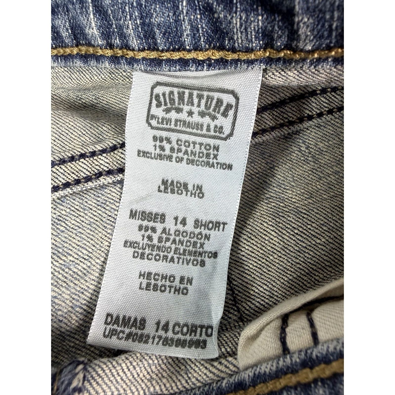 Levi's Levi's Signature Jeans Bootcut Denim Blue 14 Regular Low Rise 5-Pocket Womens Modern Stretch Jeans Size 36" / US 14 / IT 50 - 4 Thumbnail