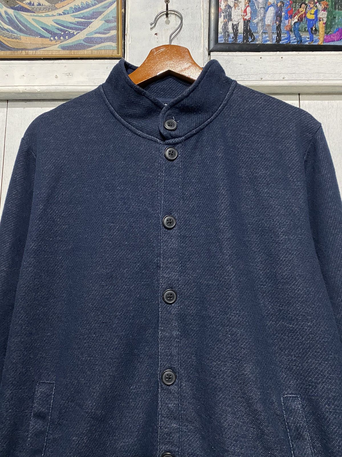 Designer × Japanese Brand Ikka Sweatshirt Button Up Size US L / EU 52-54 / 3 - 3 Thumbnail