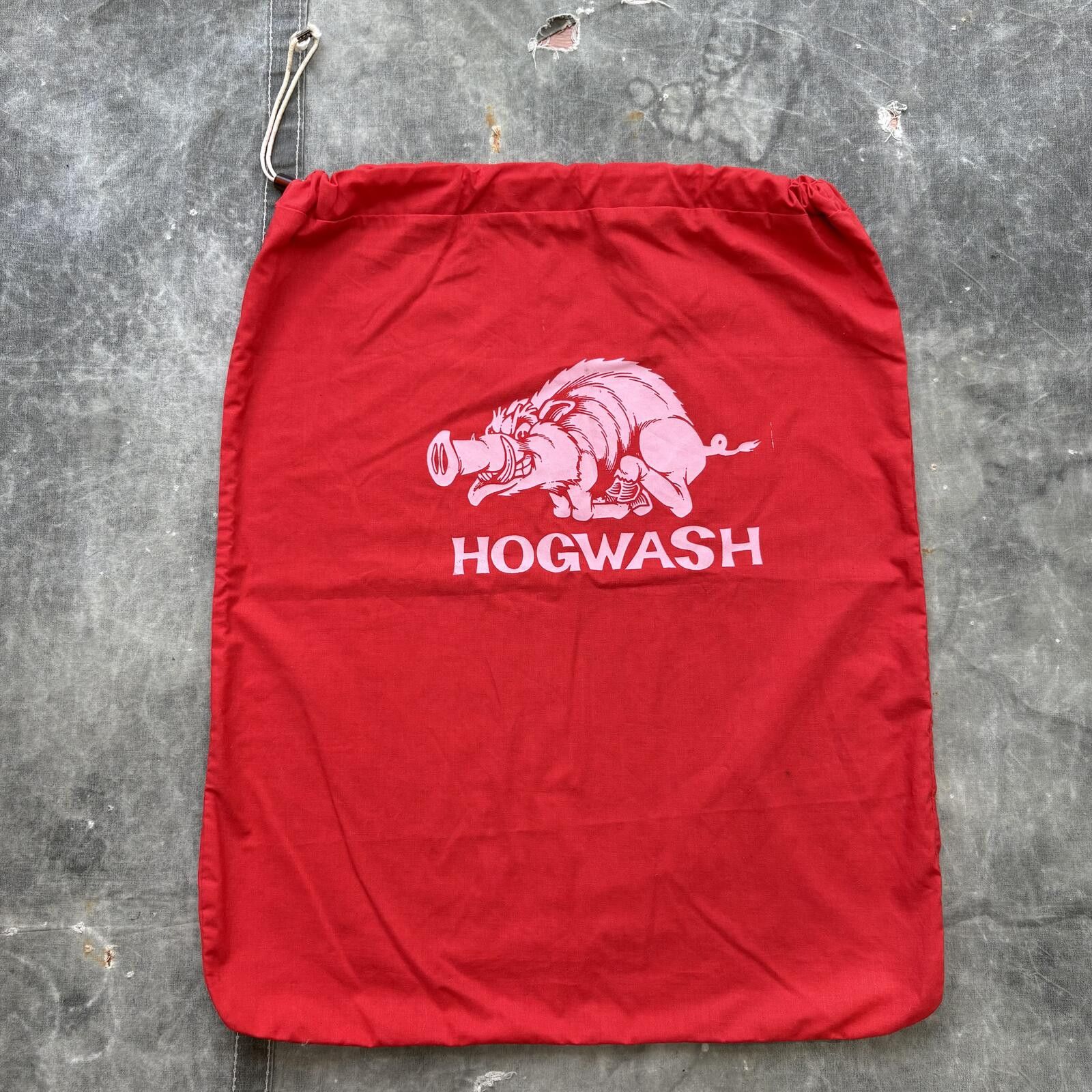 Vintage Vintage 70s 80s Arkansas Razorbacks Hogwash Laundry Bag Size ONE SIZE - 1 Thumbnail