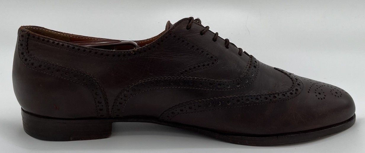 Polo Ralph Lauren Polo Ralph Lauren Brown Leather Wingtip Oxfords Size 10.5D Size US 10.5 / EU 43-44 - 5 Thumbnail