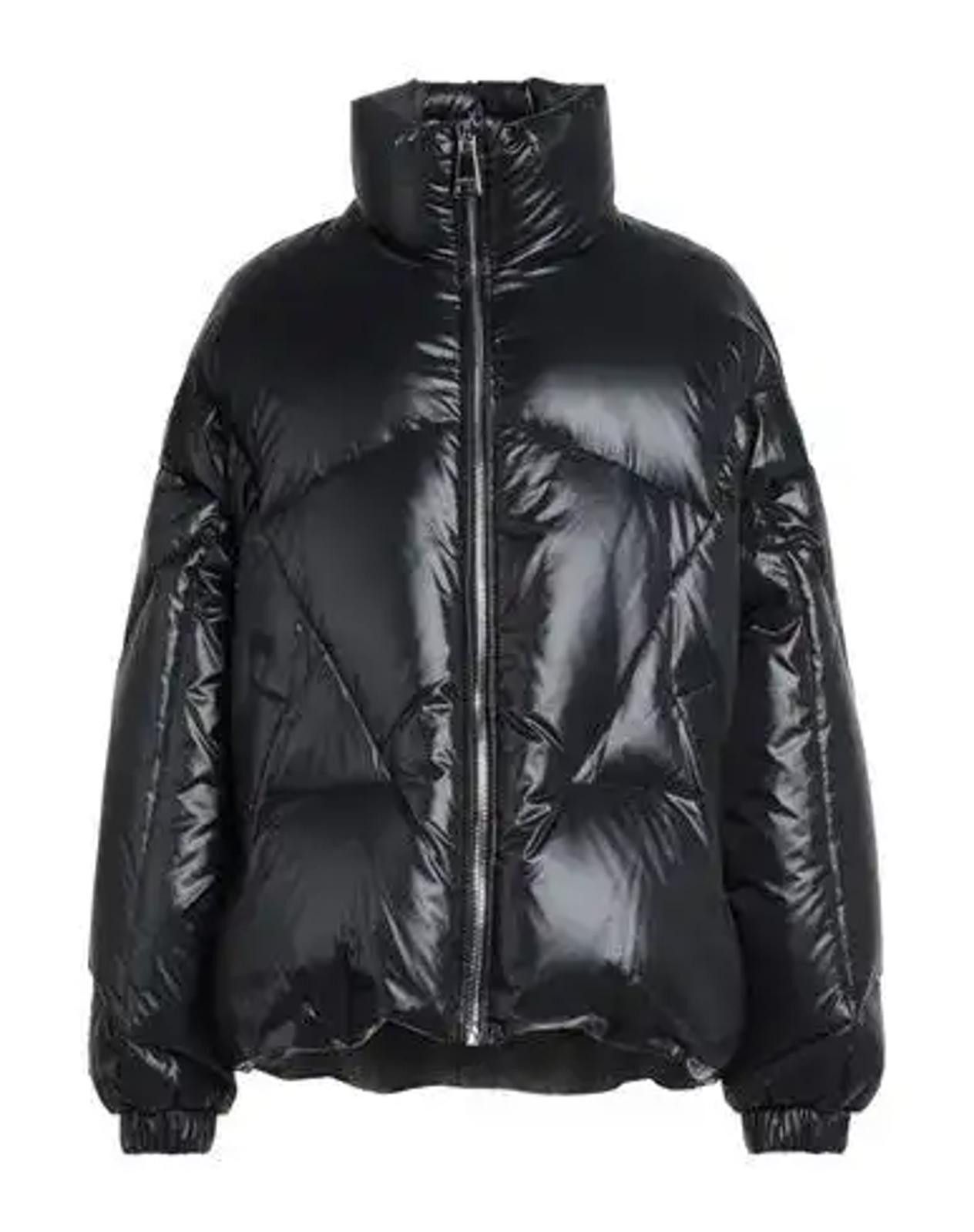 Khrisjoy Khrisjoy Black MoonShiny Puffer Crop Jacket, SzS, Ret.$1,999 Size S / US 4 / IT 40 - 1 Thumbnail