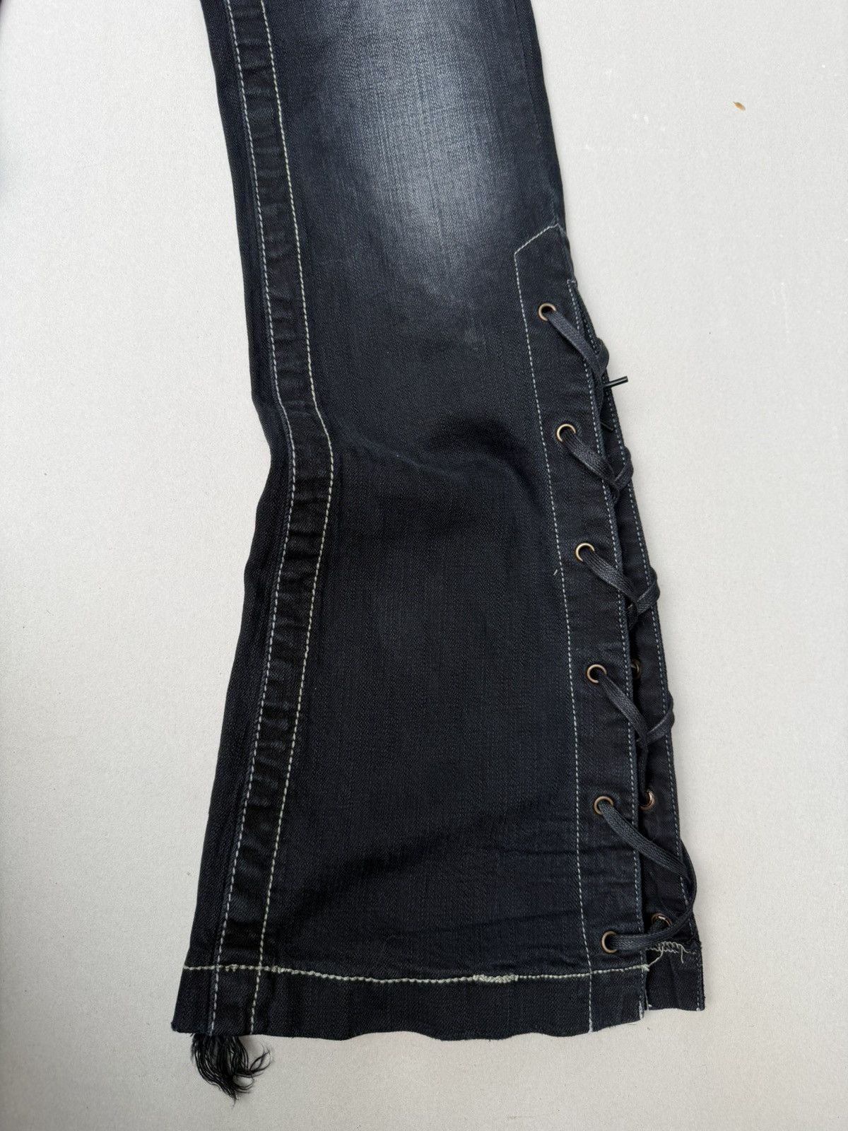 Japanese Brand COX Lace up flare jeans Size US 26 / EU 42 - 5 Thumbnail