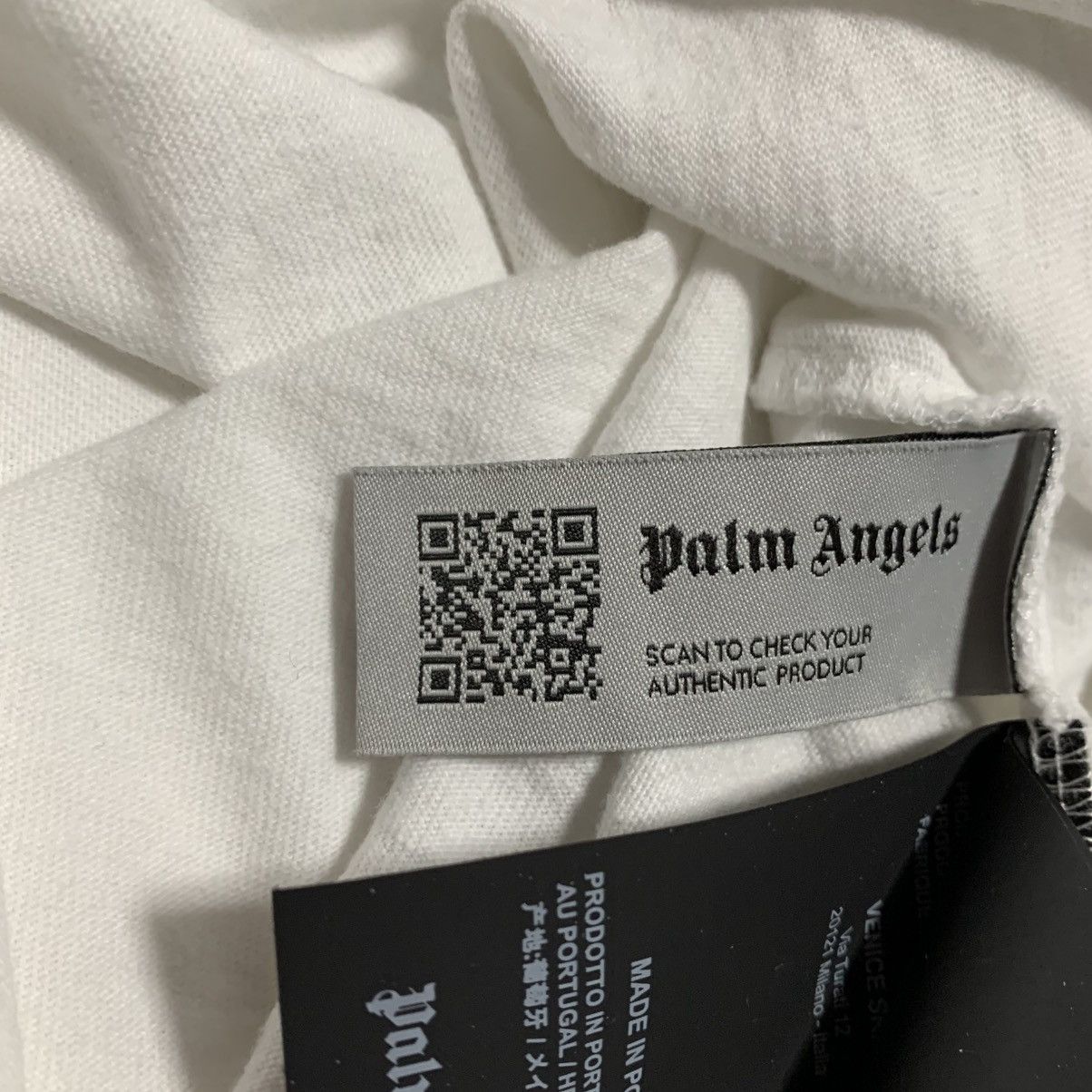 Palm Angels Palm Angels Small Boulevard Palm Tree White Tee Size US S / EU 44-46 / 1 - 8 Thumbnail