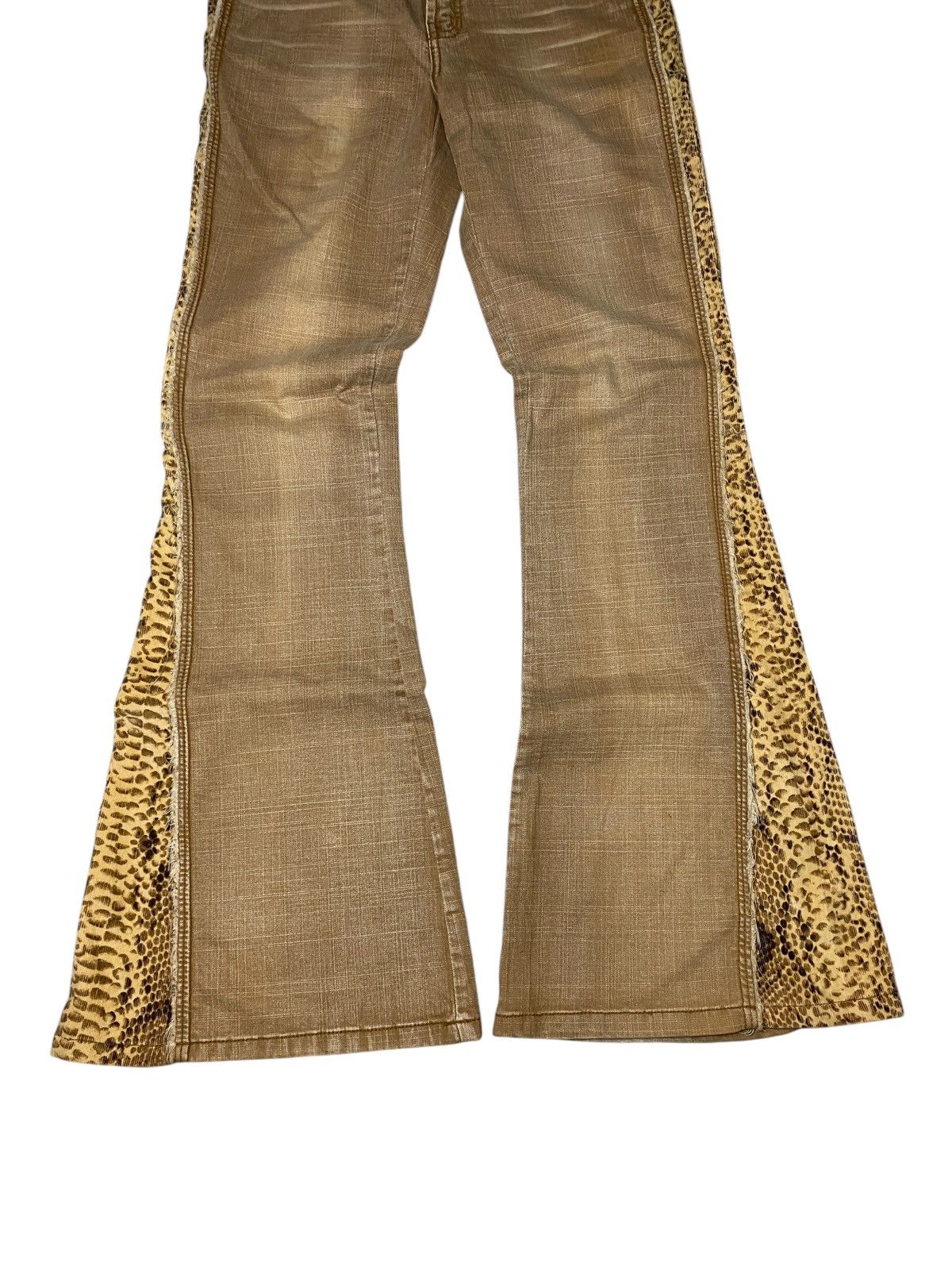 If Six Was Nine 2000's CFLine Flared Snake Pattern Bootcut Pants Size US 28 / EU 44 - 7 Thumbnail
