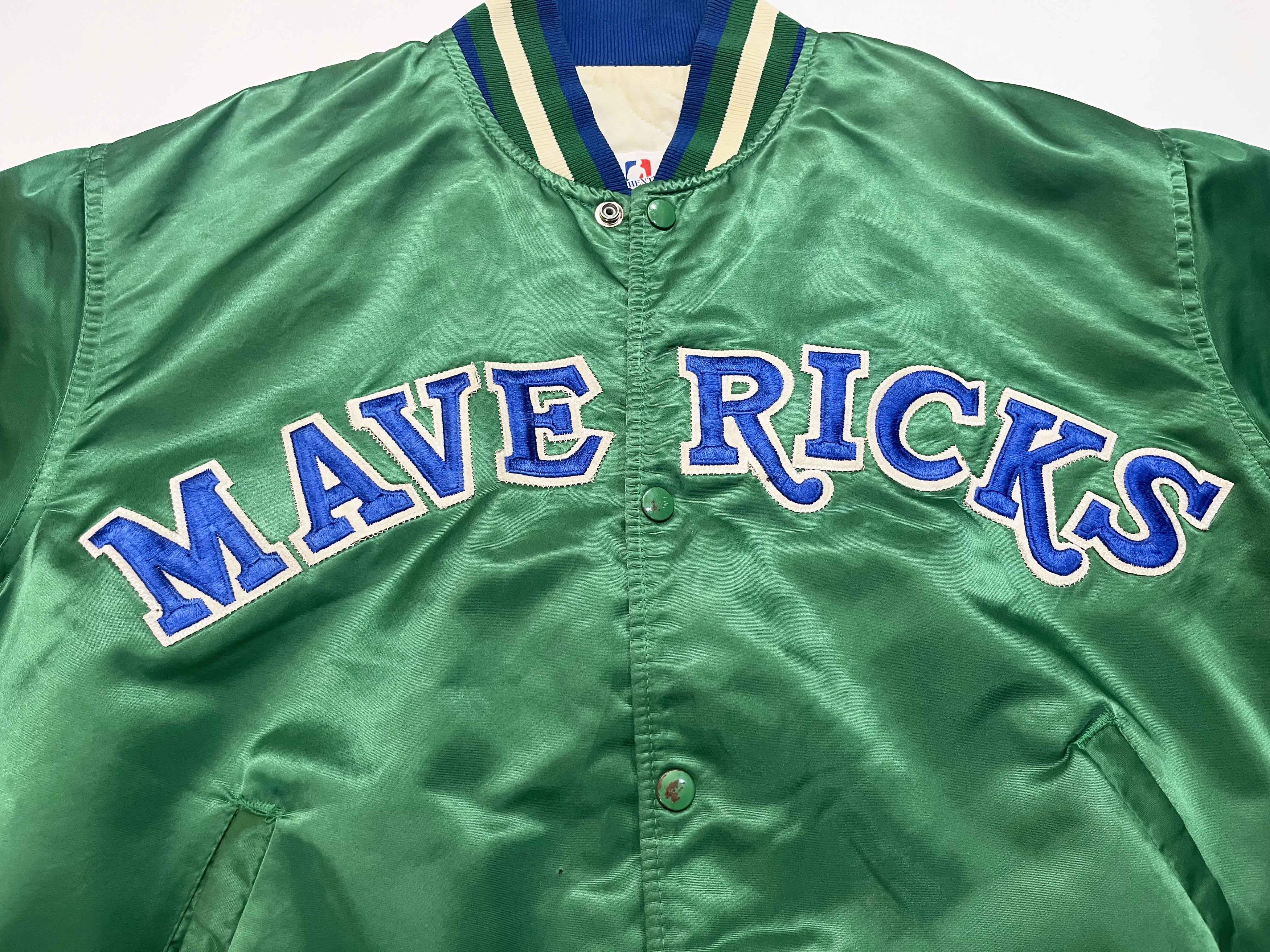 Starter Vintage Starter NBA Dallas Mavericks Bomber Satin Jacket Size US XL / EU 56 / 4 - 2 Thumbnail