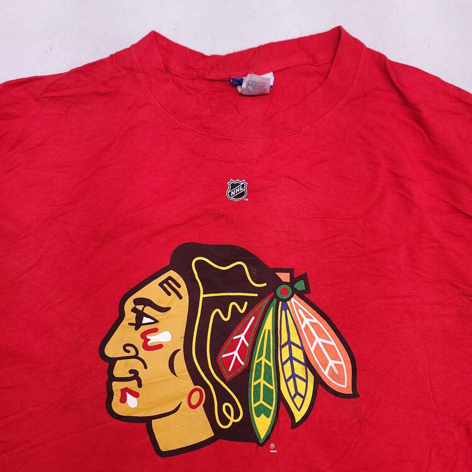 Reebok Reebok NHL Chicago Blackhowks #19 Toews T Shirt Mens Size XL Size US XL / EU 56 / 4 - 1 Thumbnail