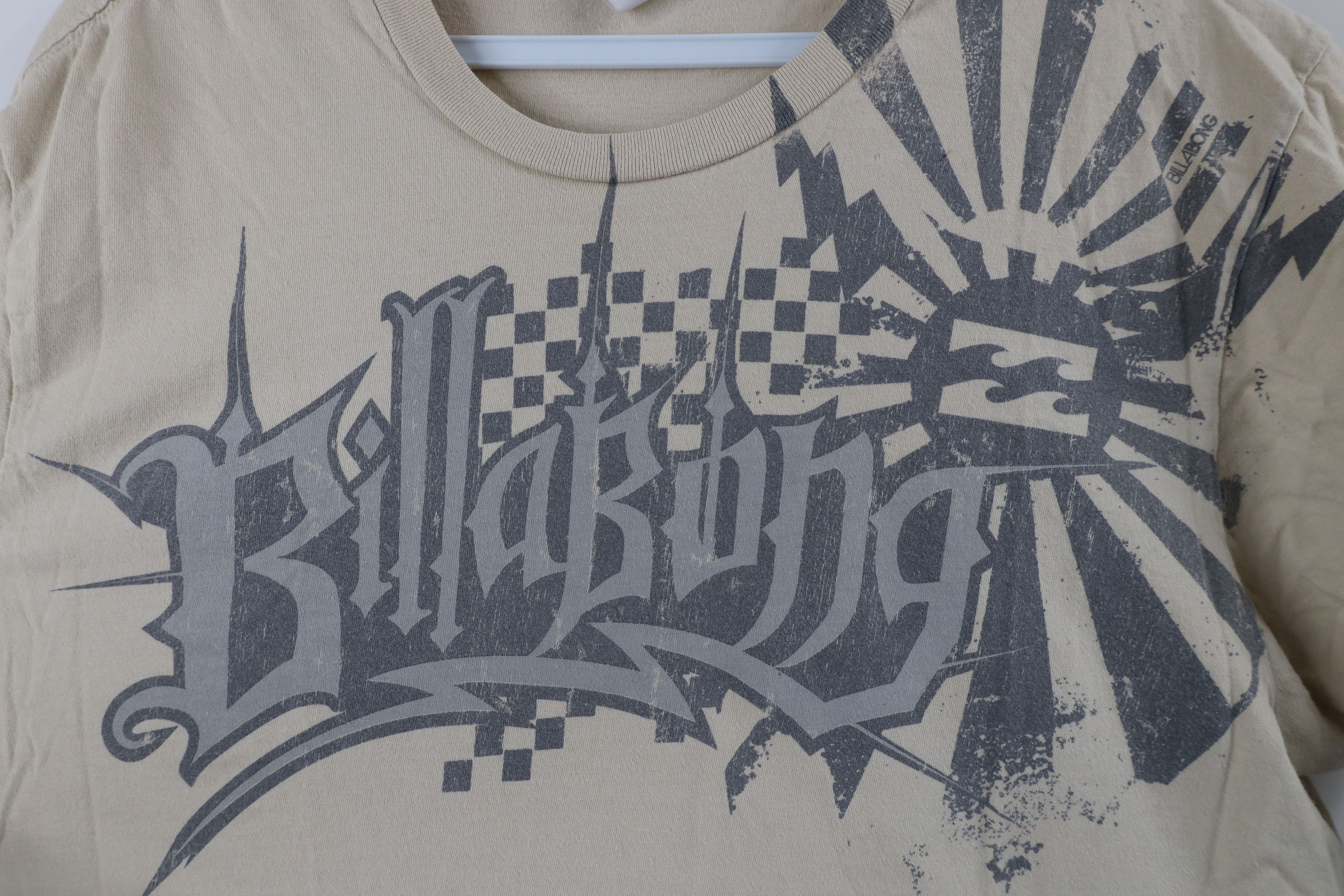 Billabong Vintage Billabong Surfing Spell Out Tribal Sun T-Shirt Beige Size US L / EU 52-54 / 3 - 4 Thumbnail
