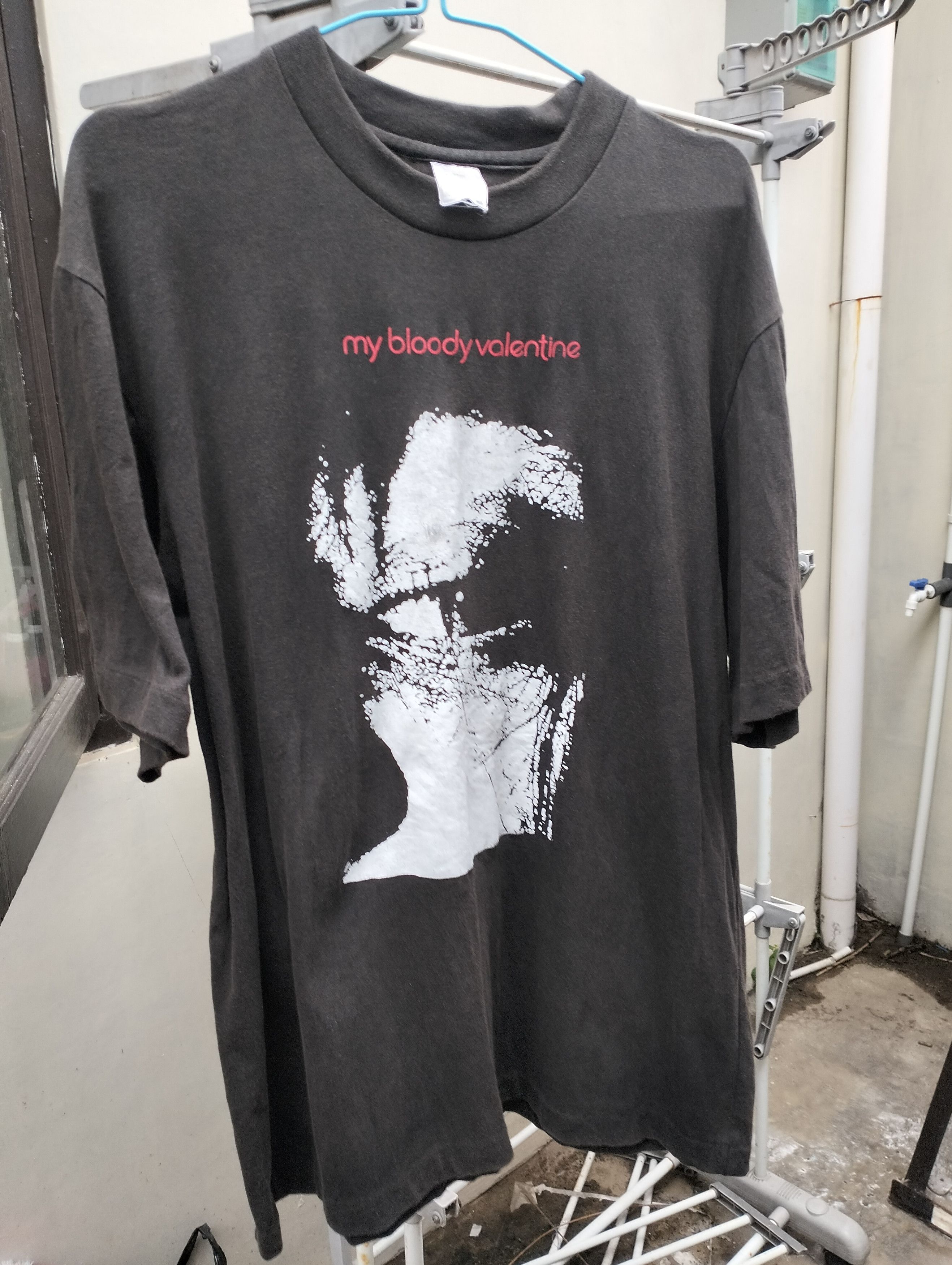 image of Band Tees Vintage 90's My Bloody Valentine T Shirt Slowdive in Black, Men's (Size Large)