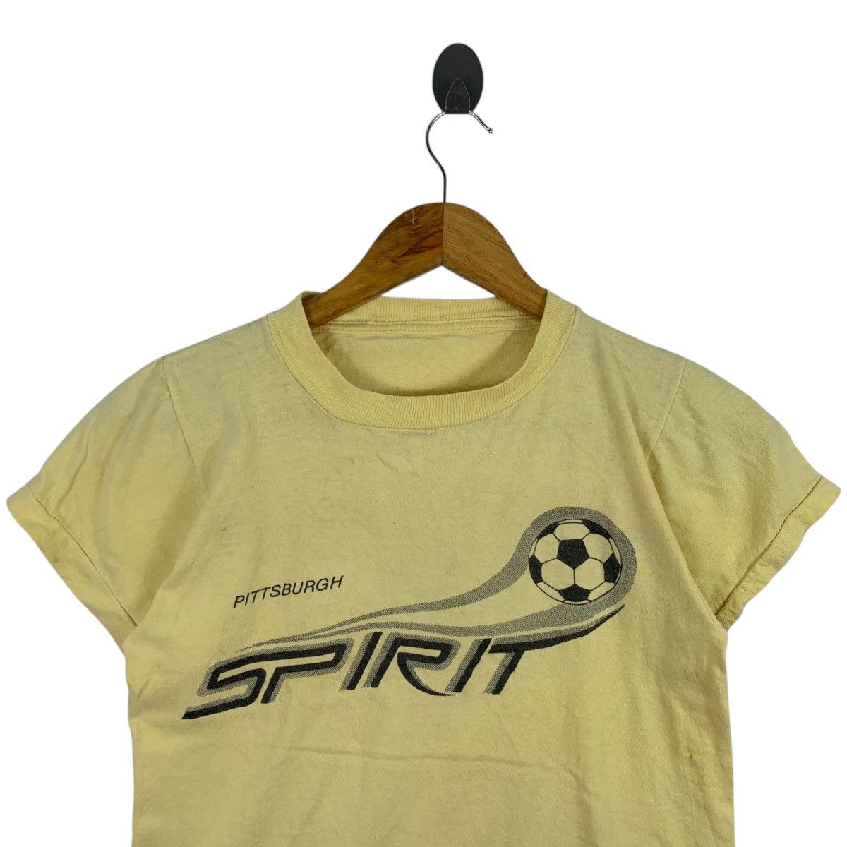 Vintage Vintage 70s PITTSBURGH Spirit Burger King Promo Yellow Shirt Size US XS / EU 42 / 0 - 2 Thumbnail