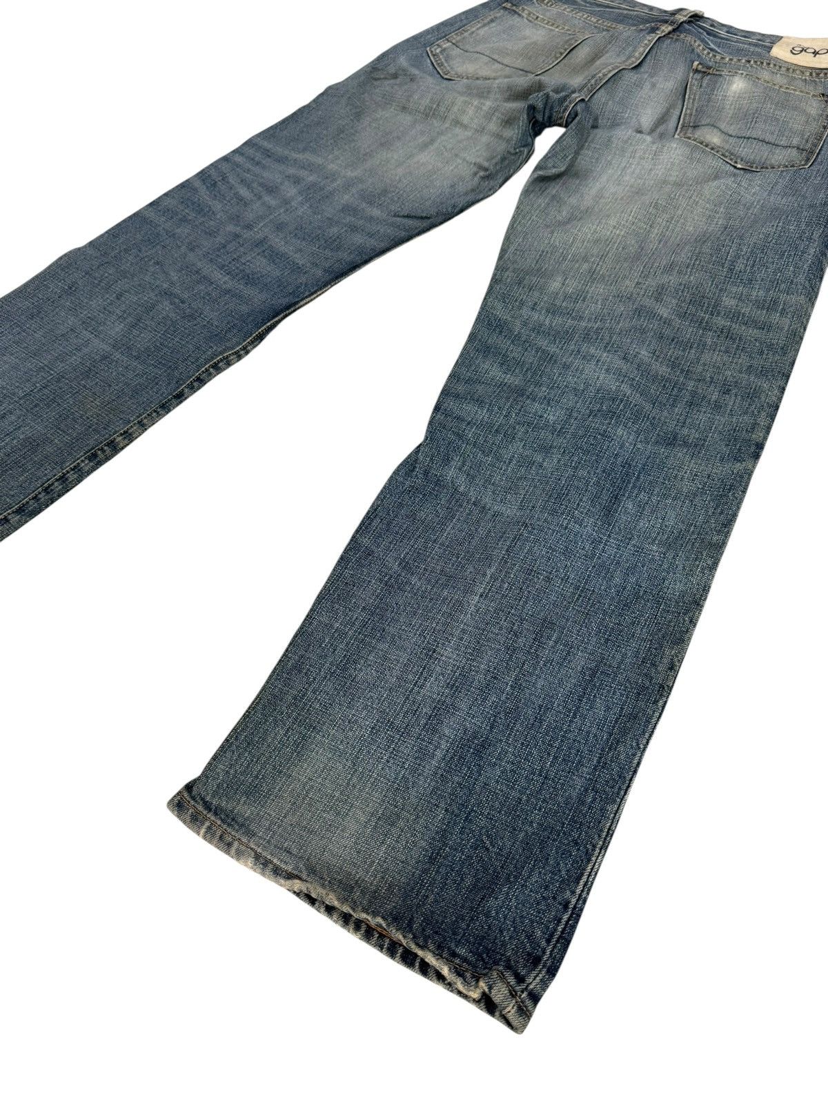 Gap Vintage Y2K Gap Baggy Distressed Nice Design Denim Jeans Size US 33 - 18 Thumbnail