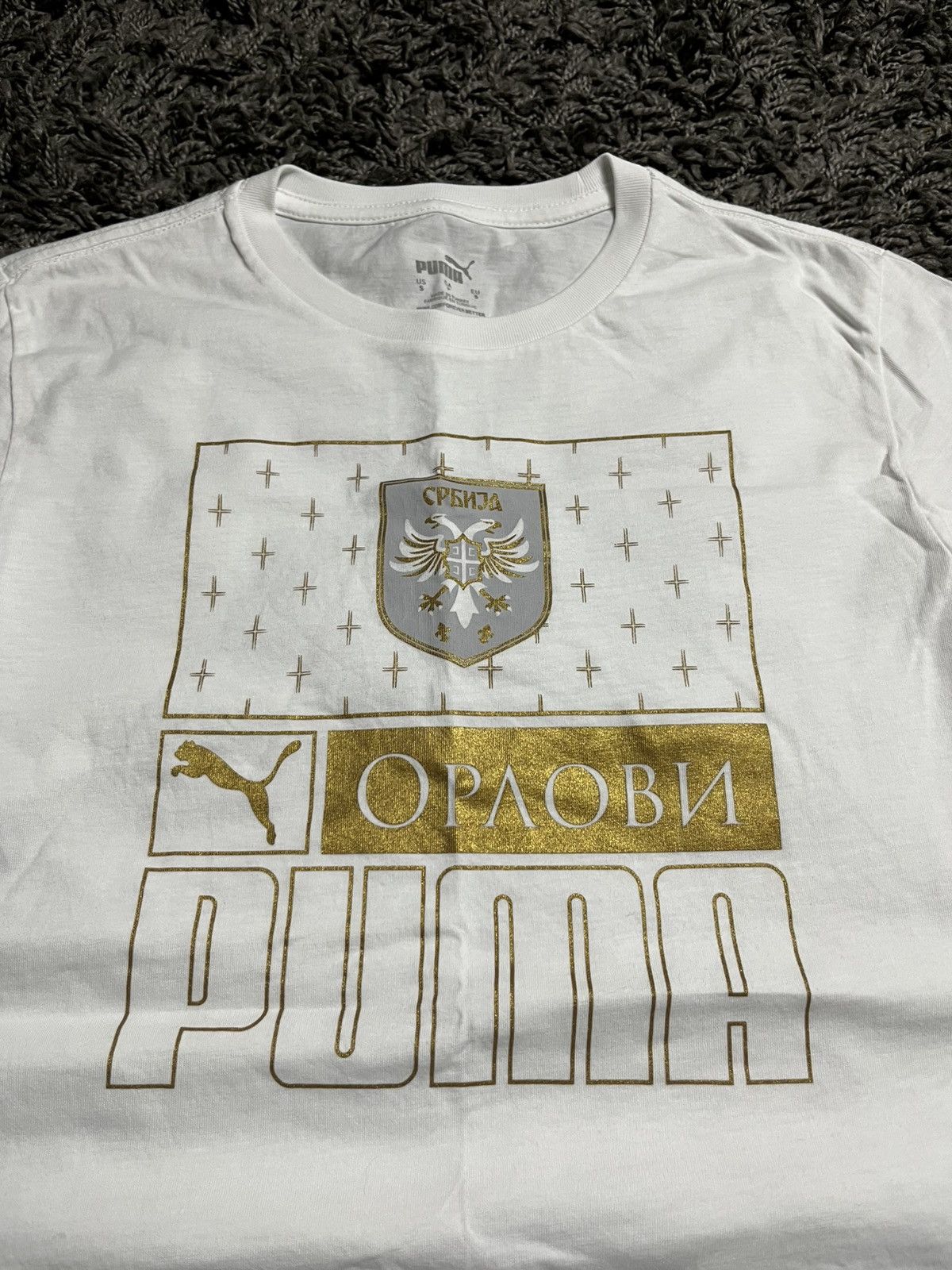 Puma Puma Serbia National Football Team "Orlovi" Graphic Tee Size US S / EU 44-46 / 1 - 3 Thumbnail