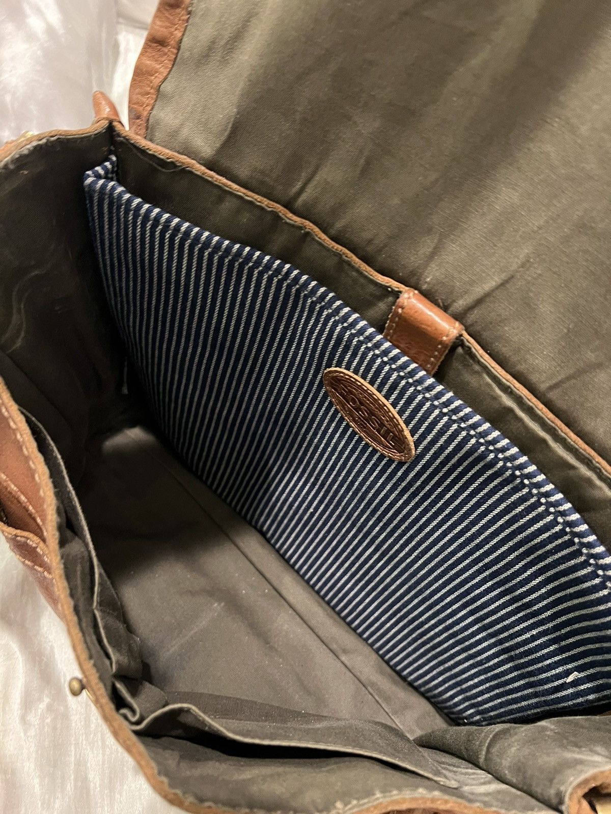 Fossil × Vintage Vintage Fossil Cognac Crossbody Messenger Bag 14x12 Size ONE SIZE - 6 Thumbnail