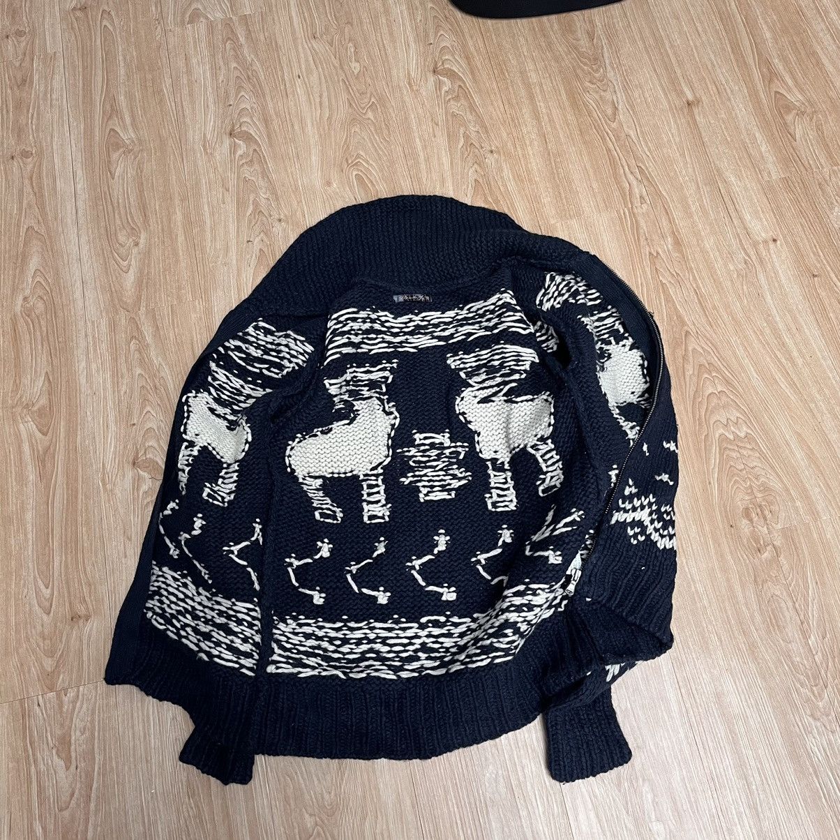 Japanese Brand Cowichan Nordic Knit Wool Raindeer Abercrombie N Fitch Size M / US 6-8 / IT 42-44 - 6 Thumbnail