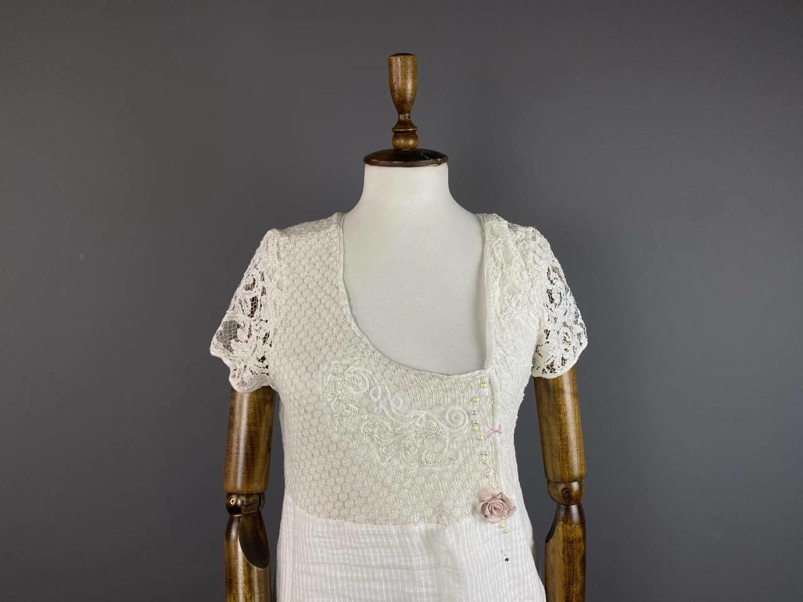 Designer Elisa Cavaletti Sono Italiano Mesh A-Line Maxi Dress Size XS Size XS / US 0-2 / IT 36-38 - 2 Thumbnail