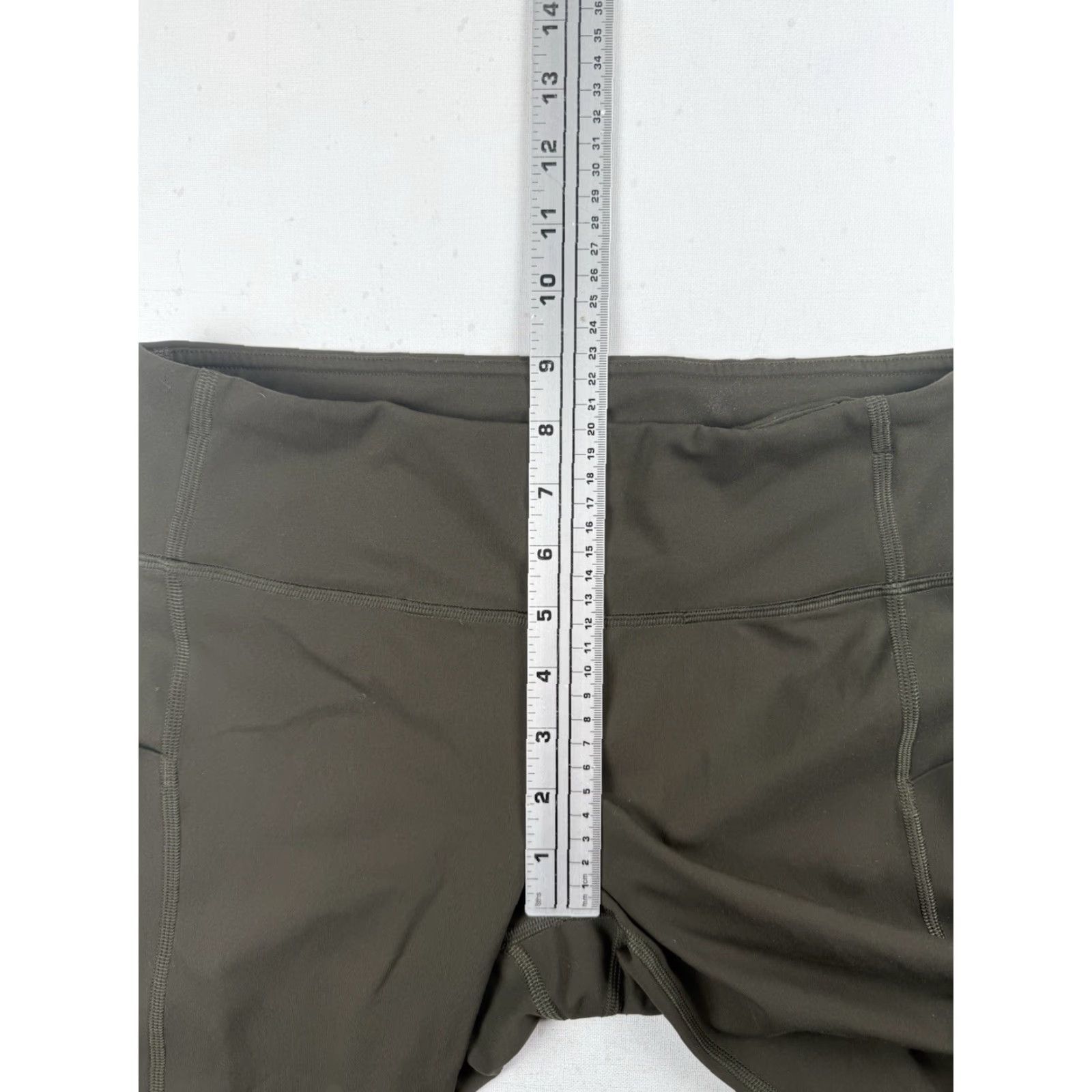 Lululemon Lululemon Pace Rival Crop 22" Dark Olive- Size 6 Leggings Women Regular Inseam 22 in Green Compression Activewear Size ONE SIZE - 5 Thumbnail