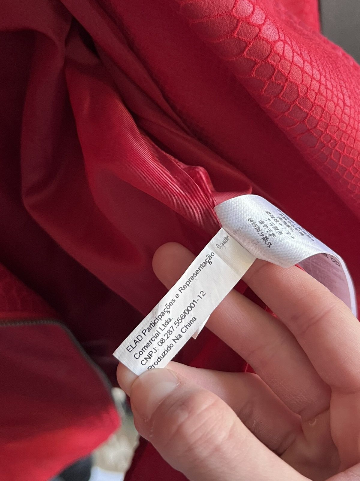 Armani Exchange Armani Exchange Faux Leather Avant Garde Red Jacket Size L / US 10 / IT 46 - 14 Thumbnail