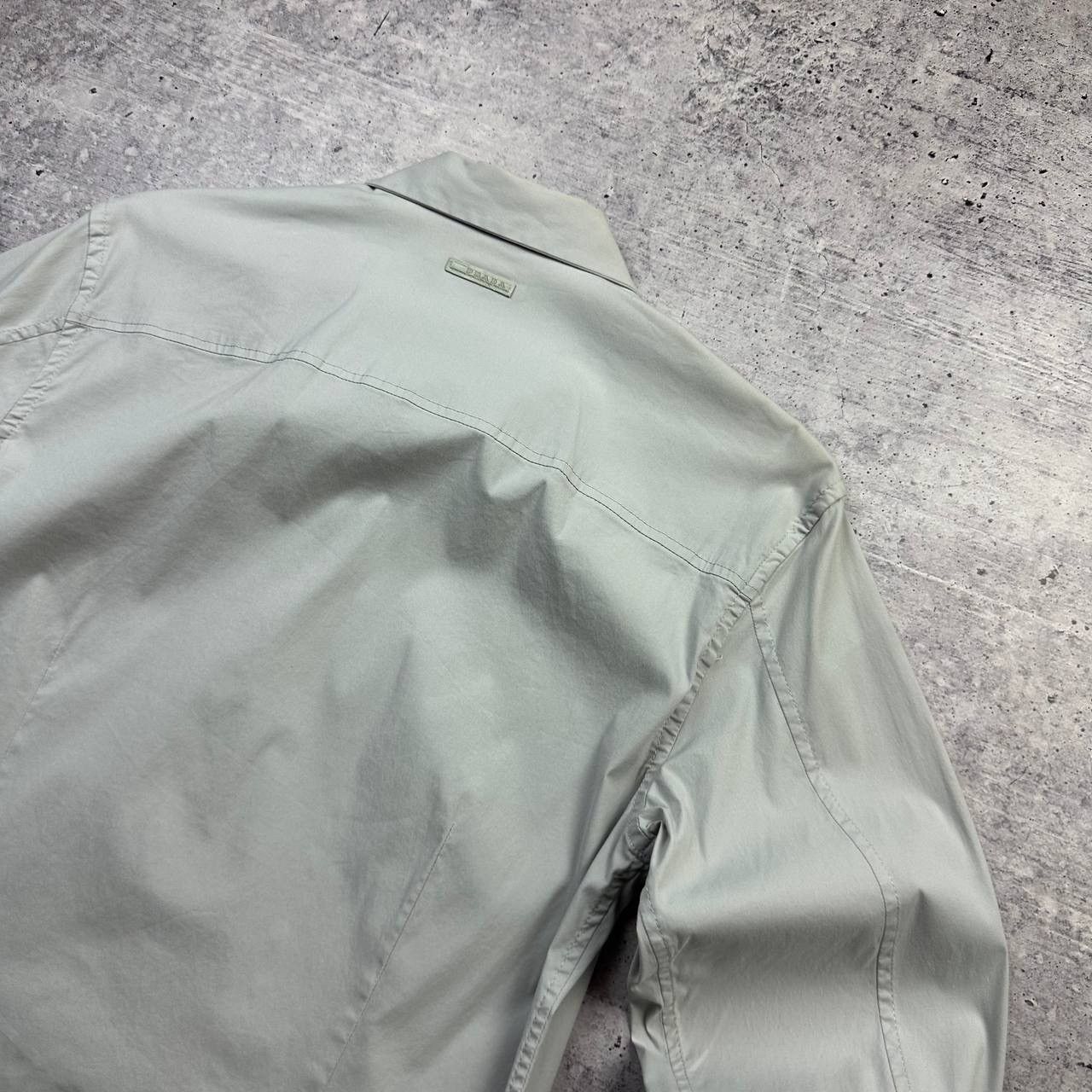 Prada Prada Red Line Stretch Shirt Light Grey Hidden Placket Size US M / EU 48-50 / 2 - 6 Thumbnail